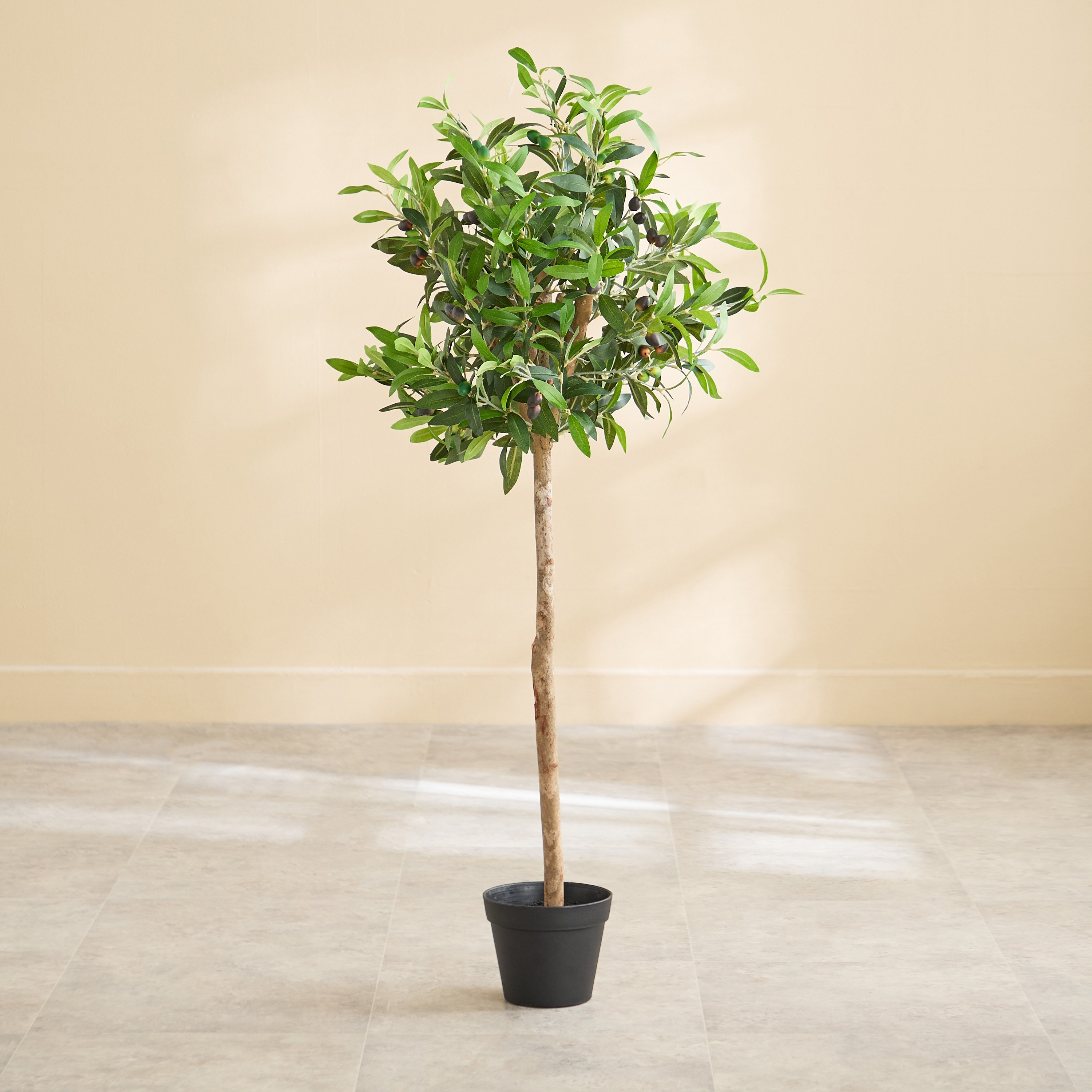 Teodora Sylvan Olive Tree - 50x50x110 cm-hbxdecorandfurnishings-homeaccessories-artificialflowersandplants-image-1
