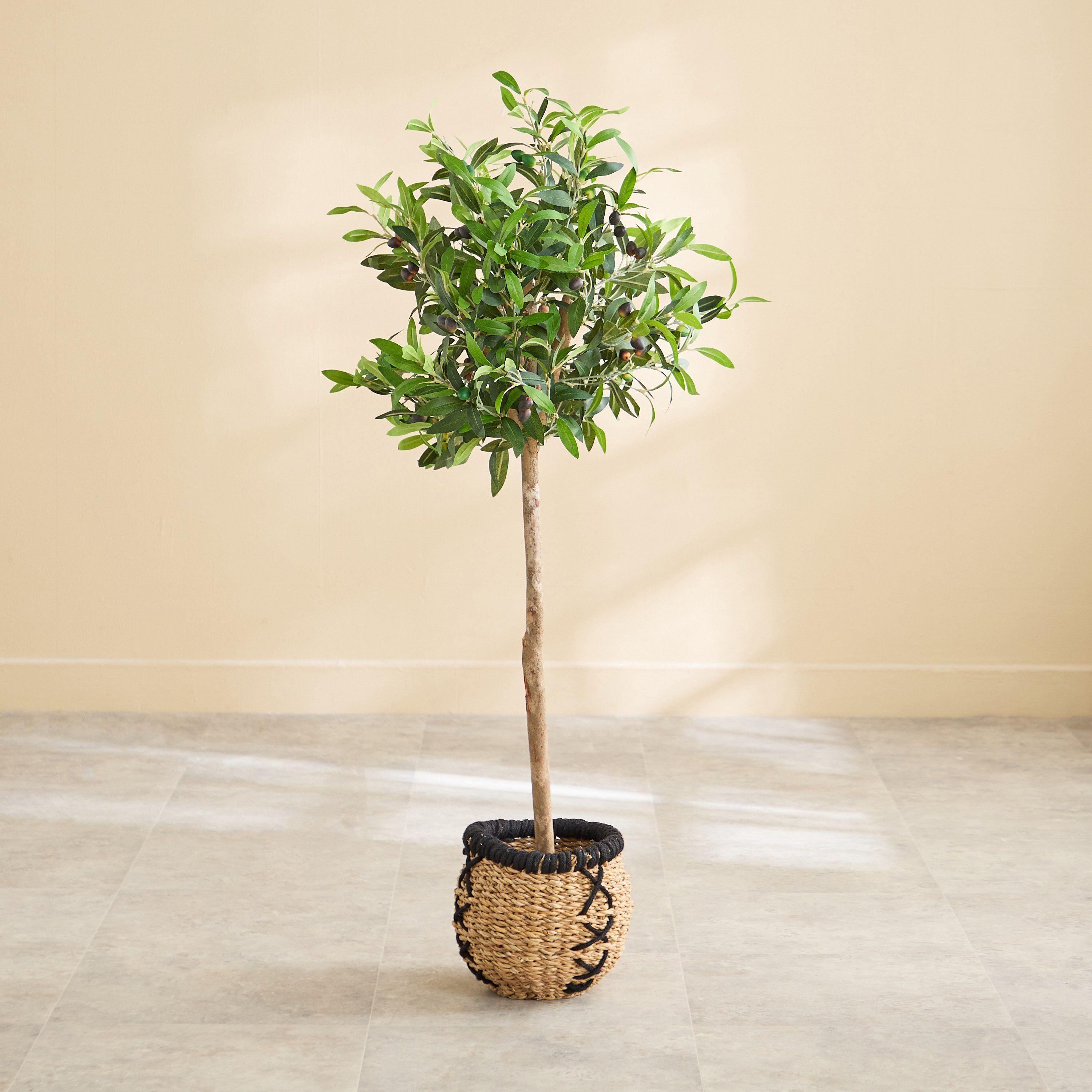 Teodora Sylvan Olive Tree - 50x50x110 cm-hbxdecorandfurnishings-homeaccessories-artificialflowersandplants-image-2