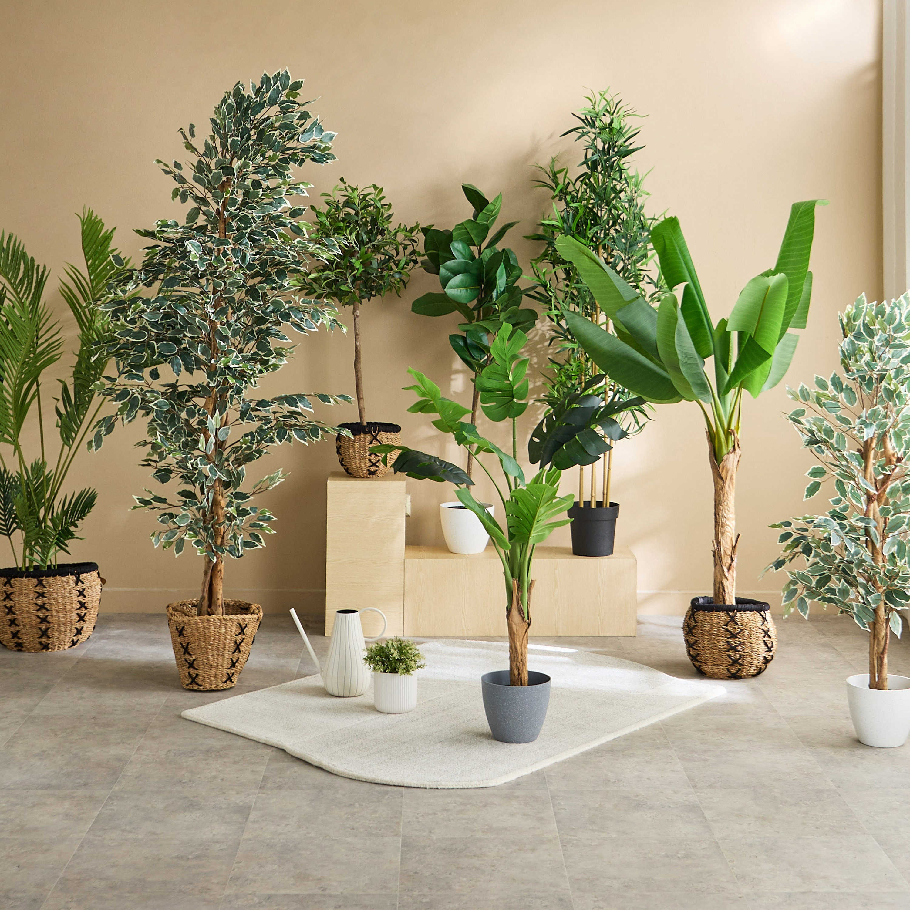 شجرة موز صناعية  بـ10 أوراق من تيدورا سيلفان - 110×110×155 سم-hbxdecorandfurnishings-homeaccessories-artificialflowersandplants-image-5