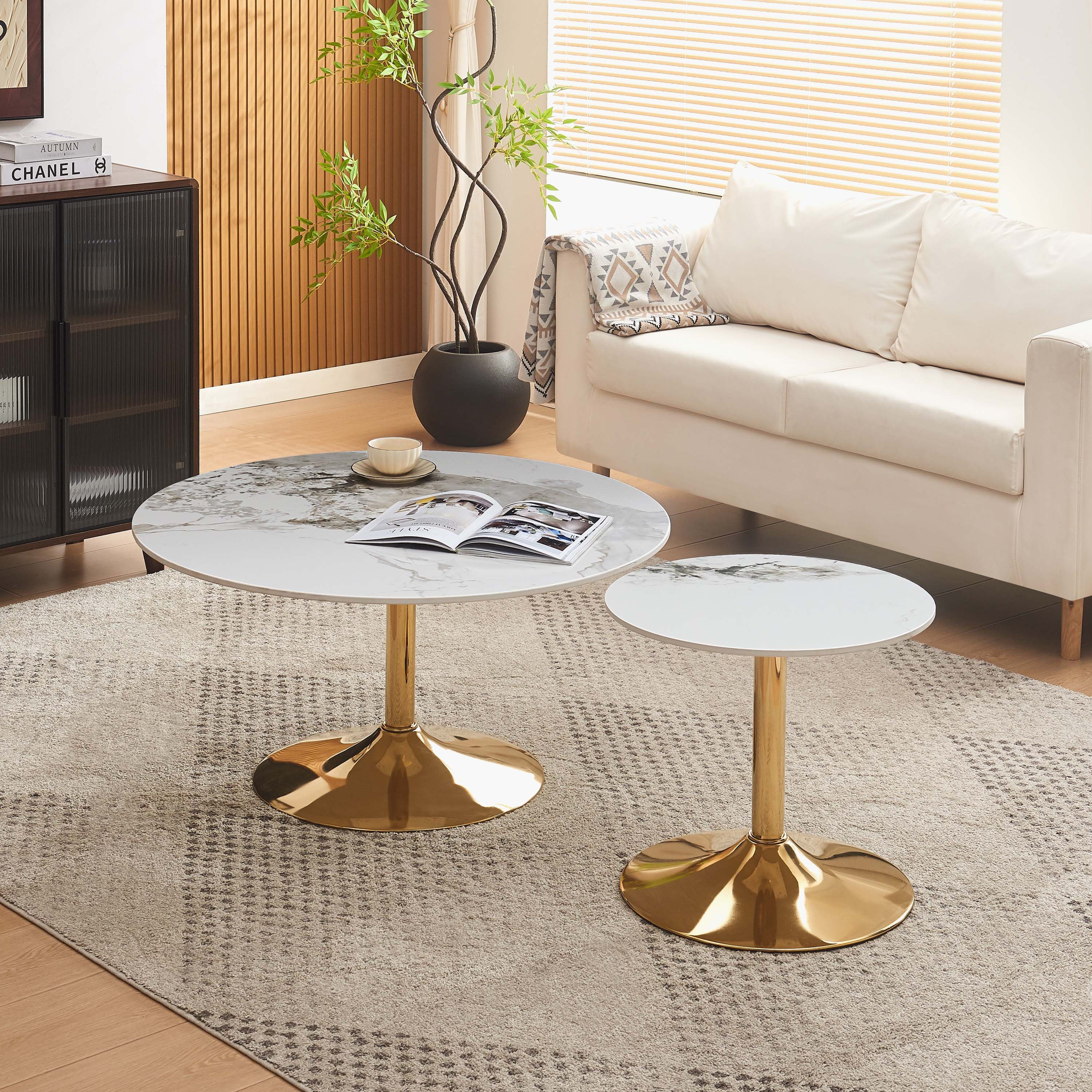 طاولة جانبية مستديرة من الحجر الملبد من إلفيس-hbxfurniture-livingroom-endtables-image-4