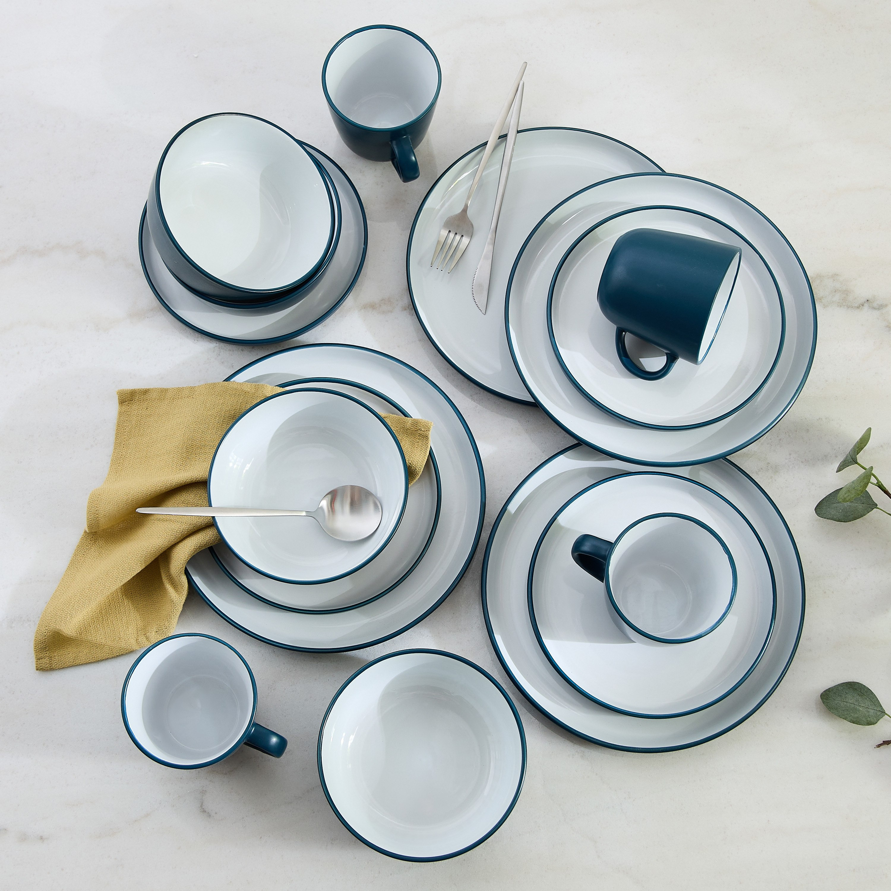 طقم عشاء فخار 16 قطعة من إليجانزا-hbxdiningroom-tabletop-dinnersets-image-1