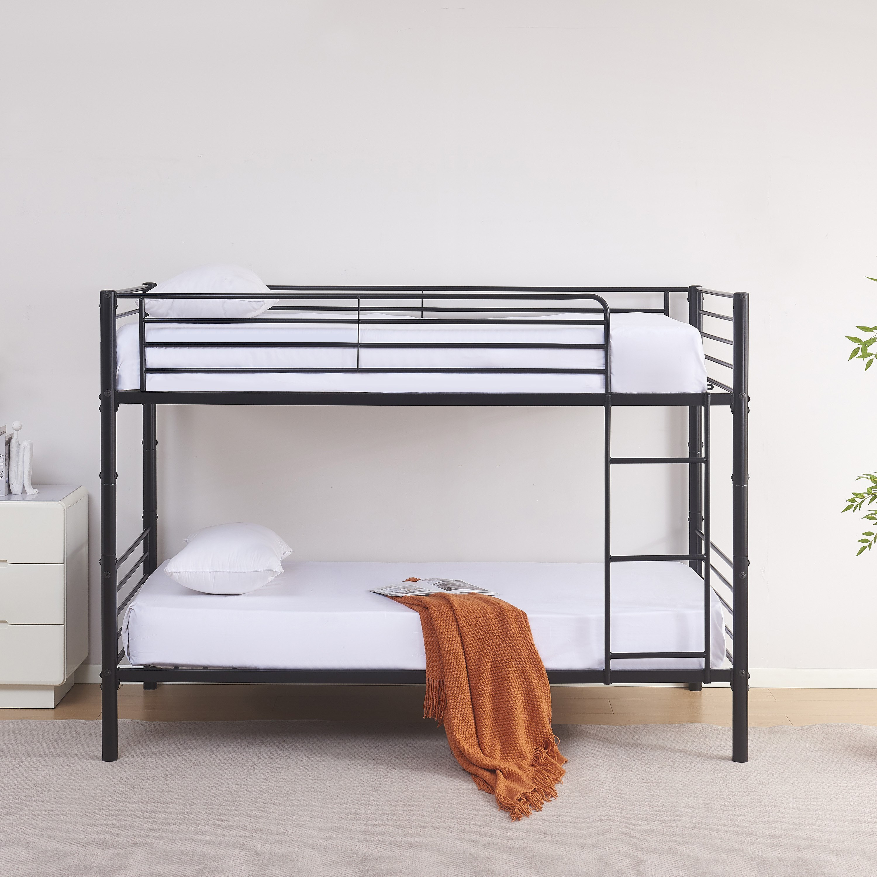 Vanilla Convertible Single Bunk Bed - 90x200 cm-hbxkidsandyouth-bedsandbedsets-bunkbeds-single-image-1