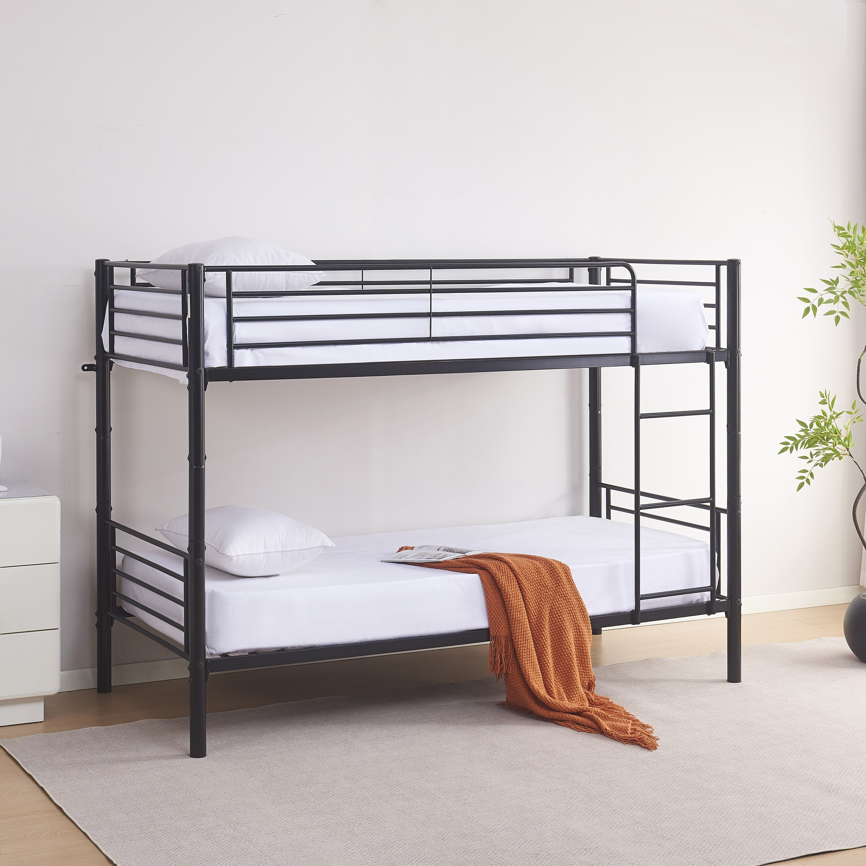 Vanilla Convertible Single Bunk Bed - 90x200 cm-hbxkidsandyouth-bedsandbedsets-bunkbeds-single-image-2