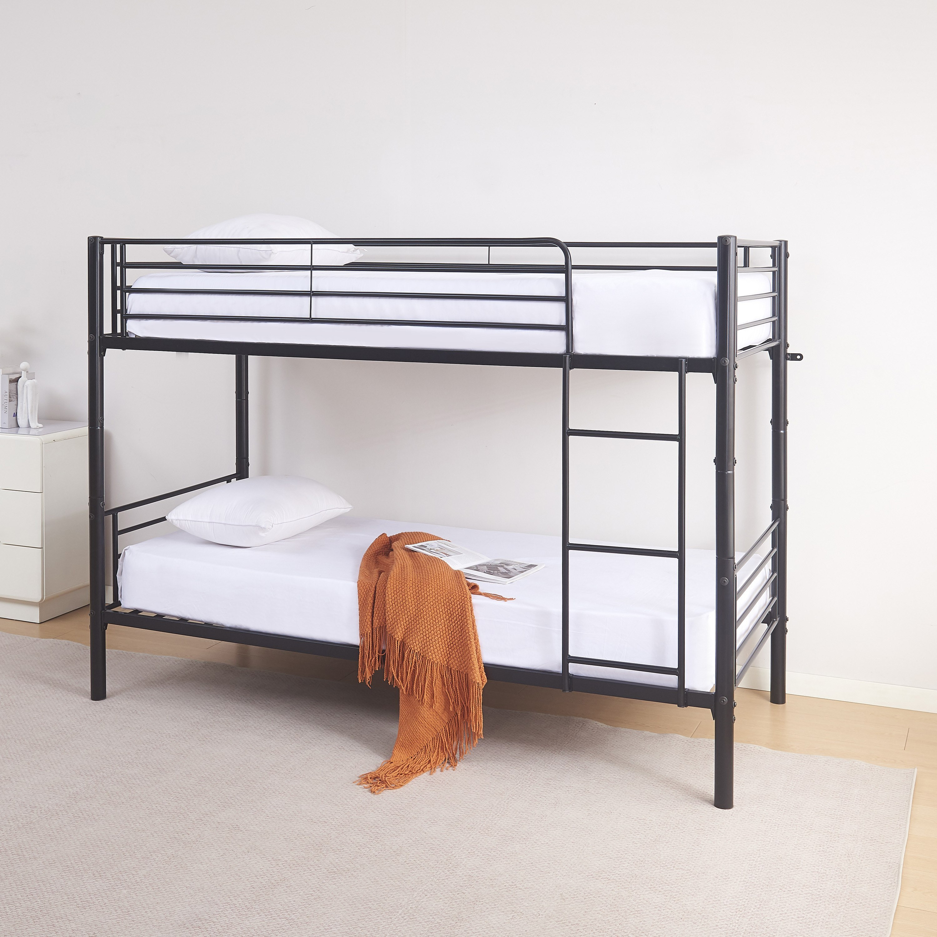 Vanilla Convertible Single Bunk Bed - 90x200 cm-hbxkidsandyouth-bedsandbedsets-bunkbeds-single-image-3