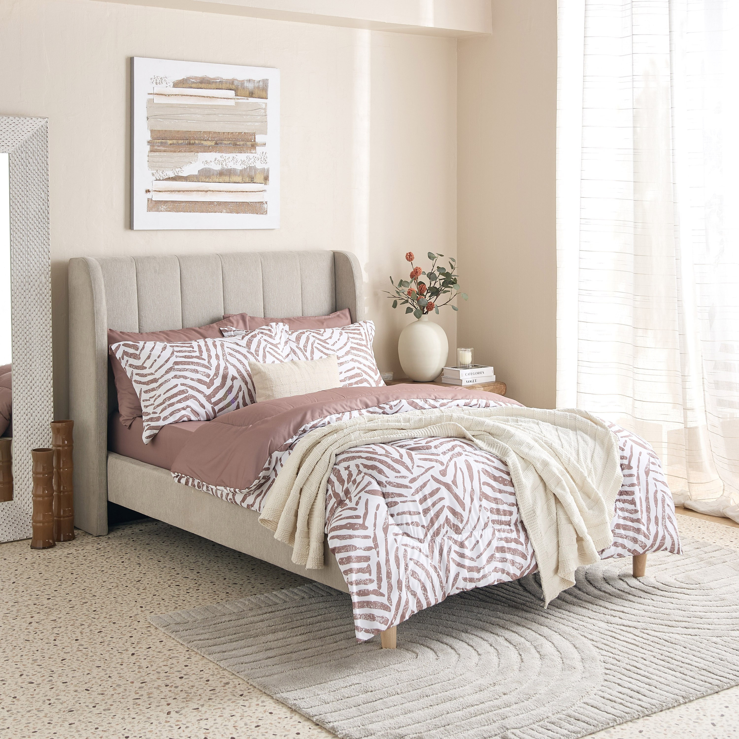 طقم لحاف توين من الألياف الدقيقة بطبعات 6 قطع ليو من هامبتون - 160x240 سم-hbxhomeware-hbxbedroom-image-11