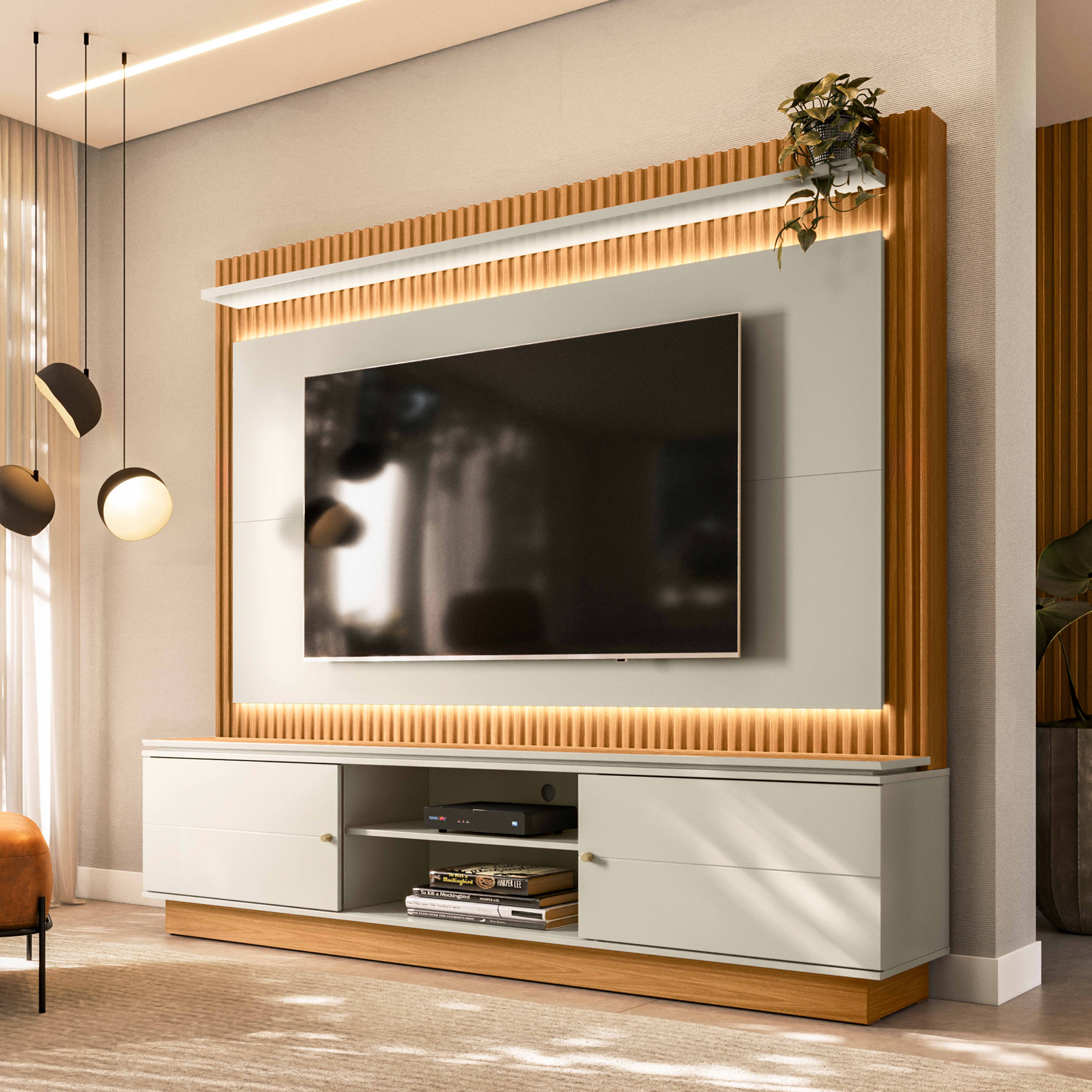 Maximus Wall Unit Upto 75 inches with LED Light-hbxlivingroom-mediaunitsandstorage-wallunits-image-10