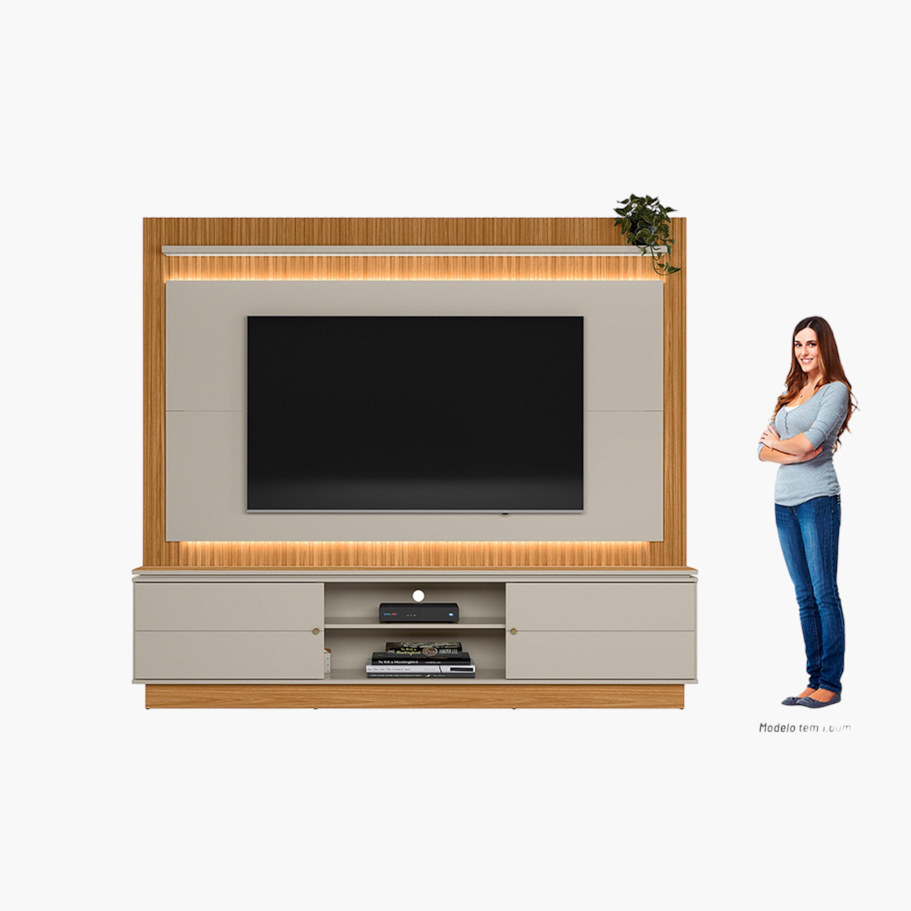 Maximus Wall Unit Upto 75 inches with LED Light-hbxlivingroom-mediaunitsandstorage-wallunits-image-11