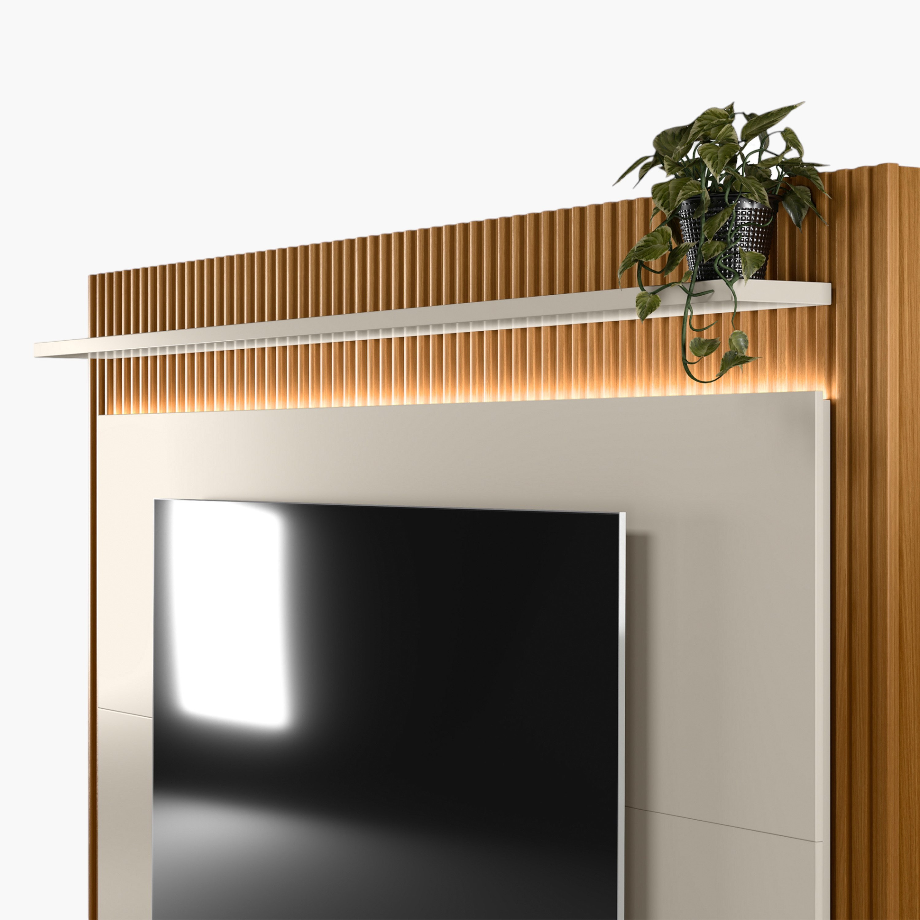 Maximus Wall Unit Upto 75 inches with LED Light-hbxlivingroom-mediaunitsandstorage-wallunits-image-16