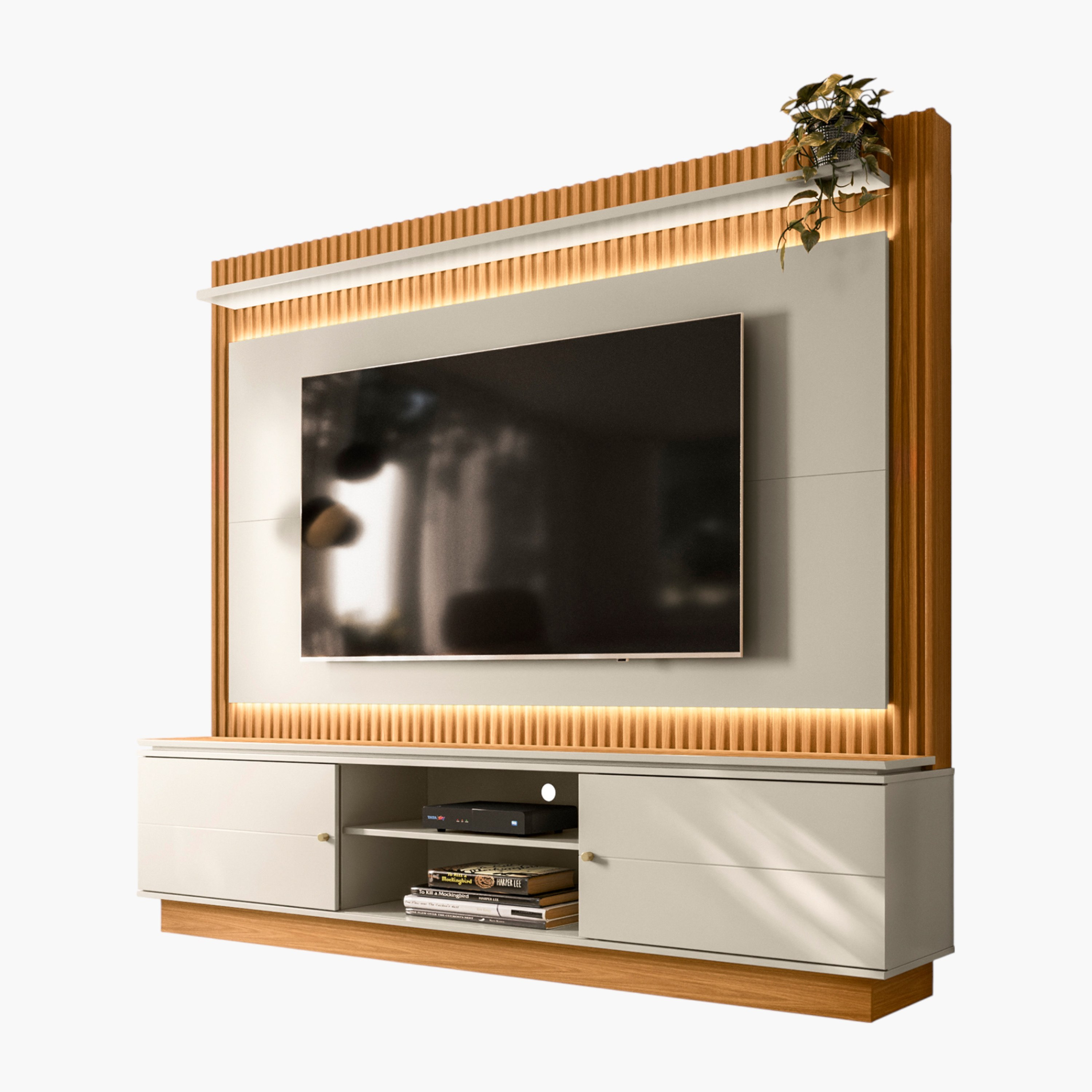 Maximus Wall Unit Upto 75 inches with LED Light-hbxlivingroom-mediaunitsandstorage-wallunits-image-20
