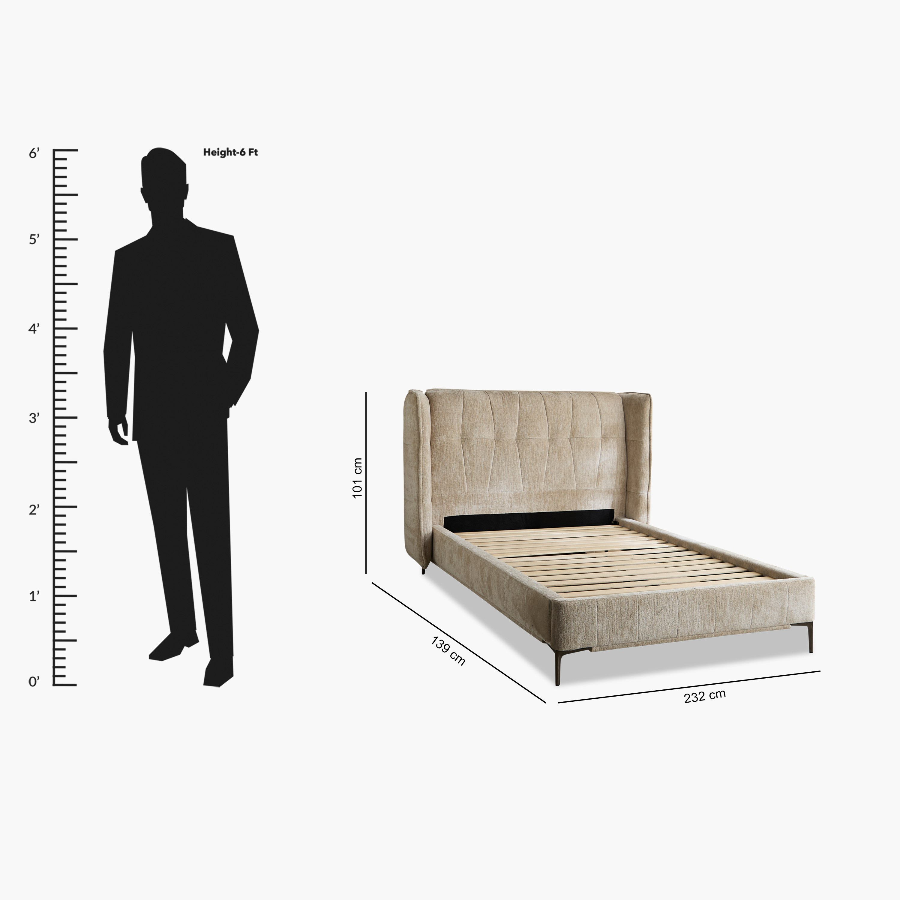 سرير توين منجّد منسا نكست من مارويل - 120x200 سم-hbxbedroom-bedsandbedsets-upholsteredbeds-twin-image-8