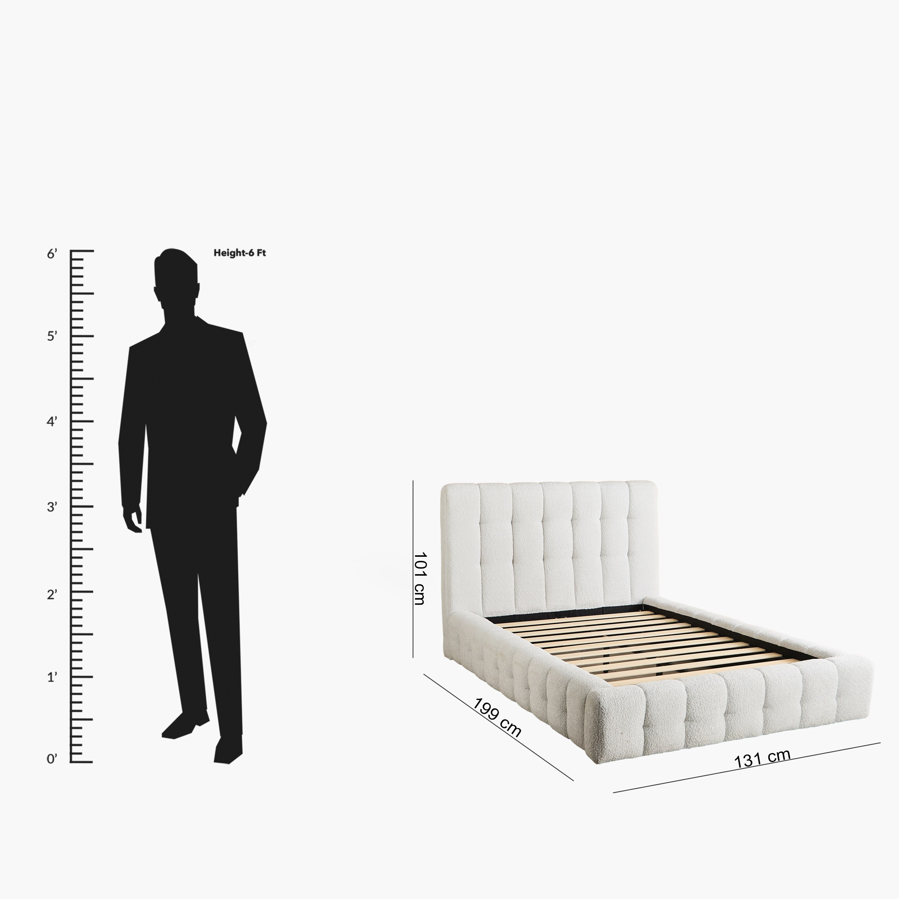 Island Stonia Upholstered Twin Bed - 120x200 cm-hbxbedroom-bedsandbedsets-upholsteredbeds-twin-image-8