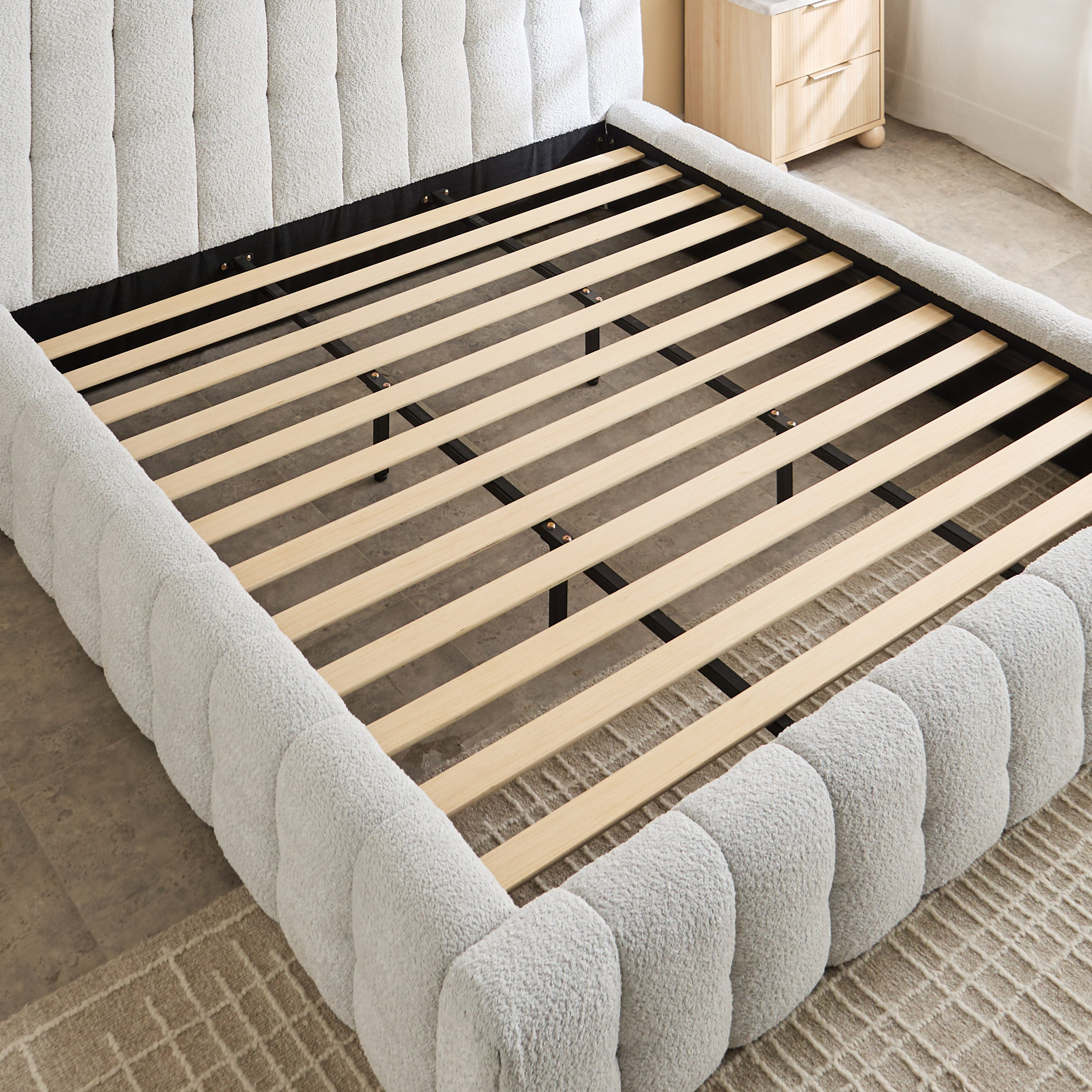 Island Stonia Upholstered Queen Bed - 160x200 cm-hbxbedroom-bedsandbedsets-beds-queen-image-5