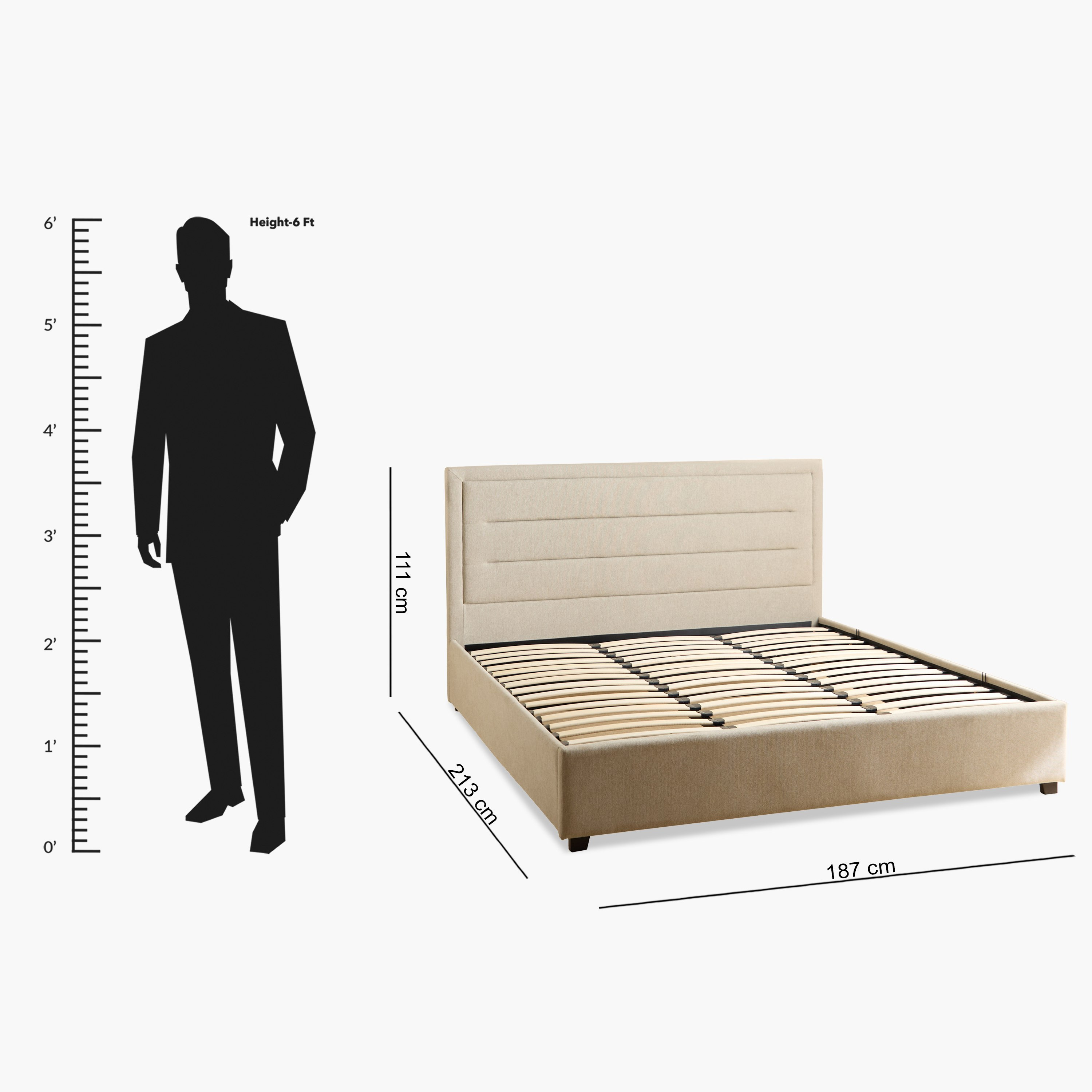 سرير كينج منجد بمساحة تخزين هيدروليك جانبية هورايزن من أرتيسان - 180x200 سم-hbxfurniture-bedsandbedsets-beds-king-image-10