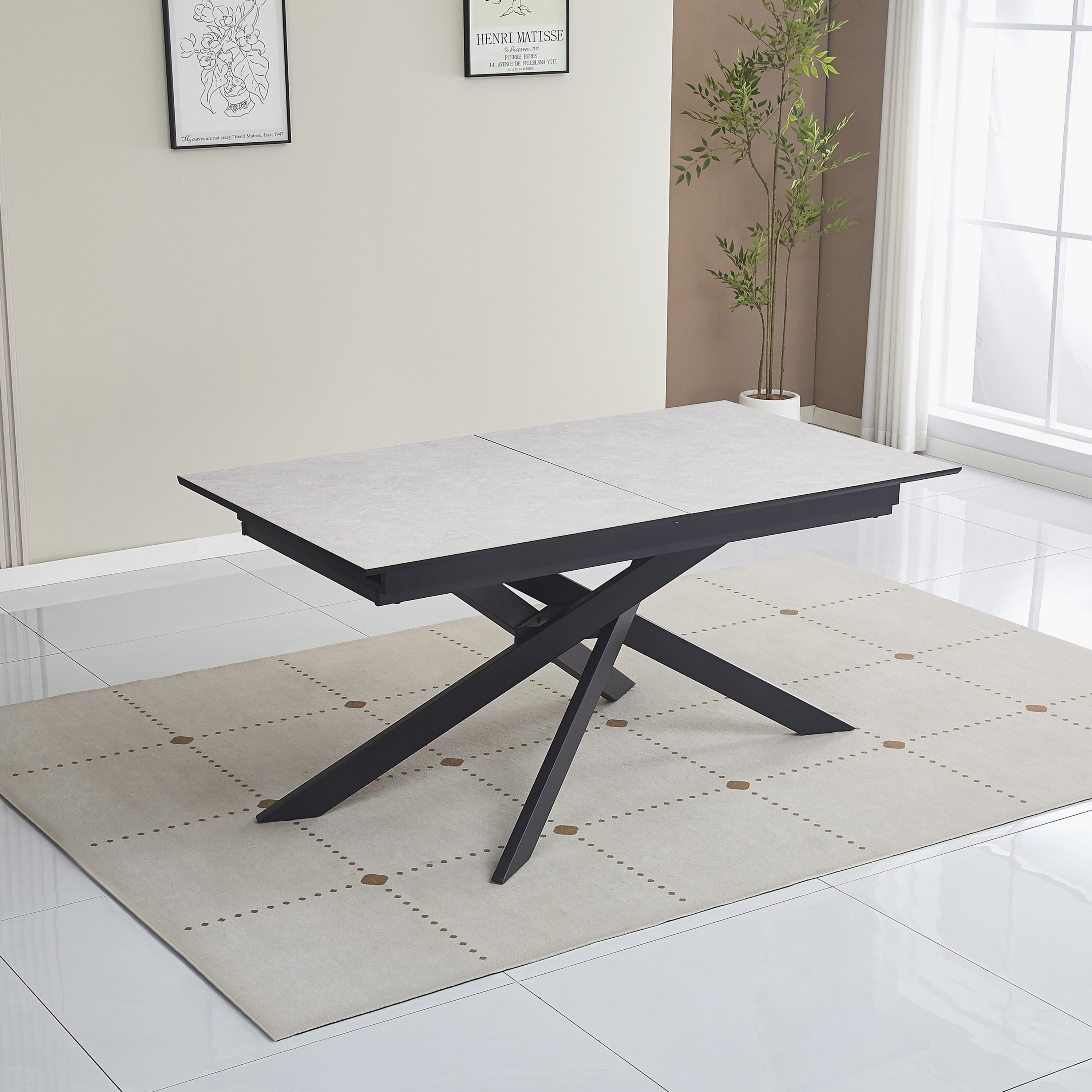 طاولة سفرة قابلة للتمديد لـ 6-8 أشخاص من بازل-hbxdiningroom-diningtablesandsets-diningtables-sixseater-image-1