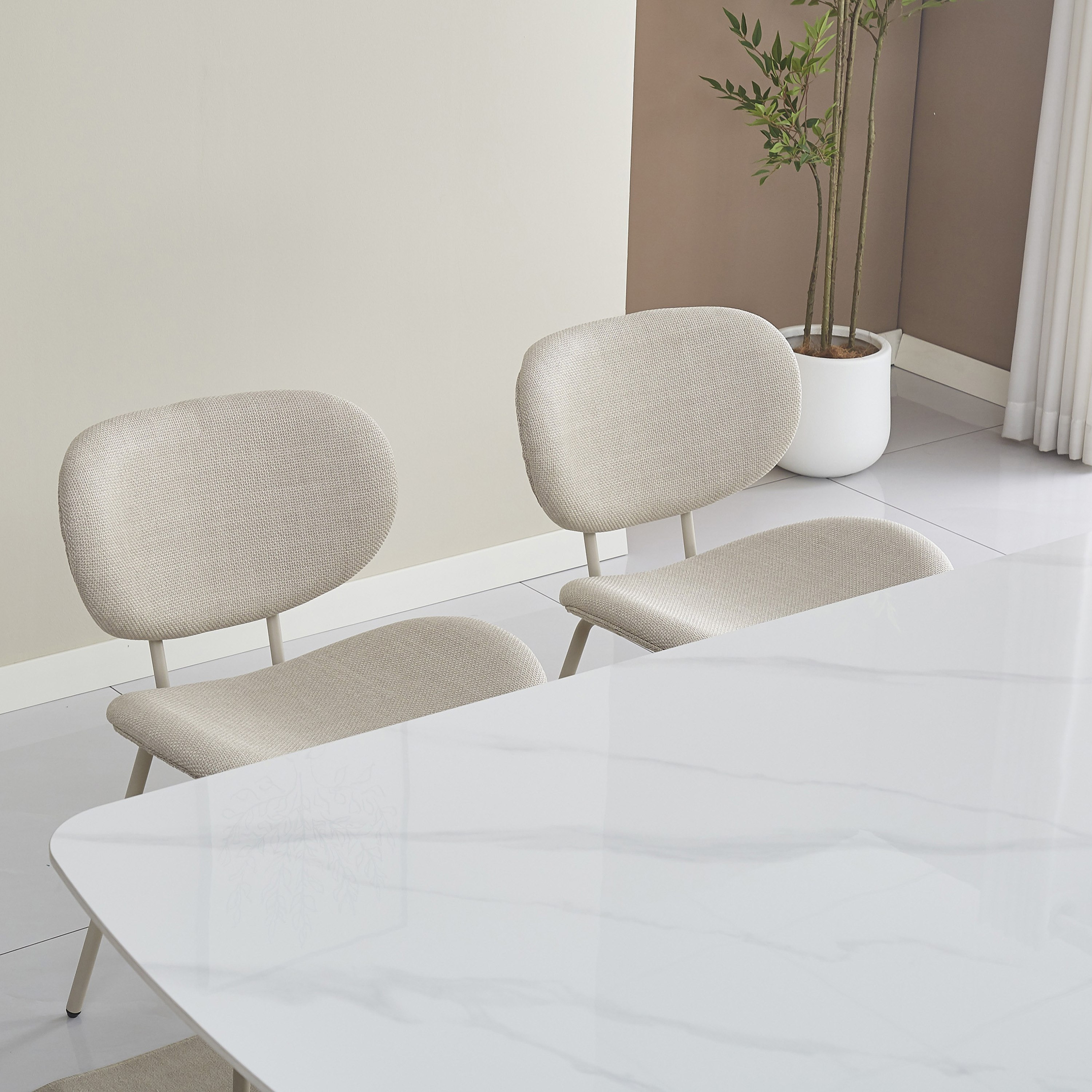 طقم طاولة بحجر ملبد سفرة 1+6 من مورغان-hbxfurniture-diningtablesandsets-diningsets-sixseater-image-16
