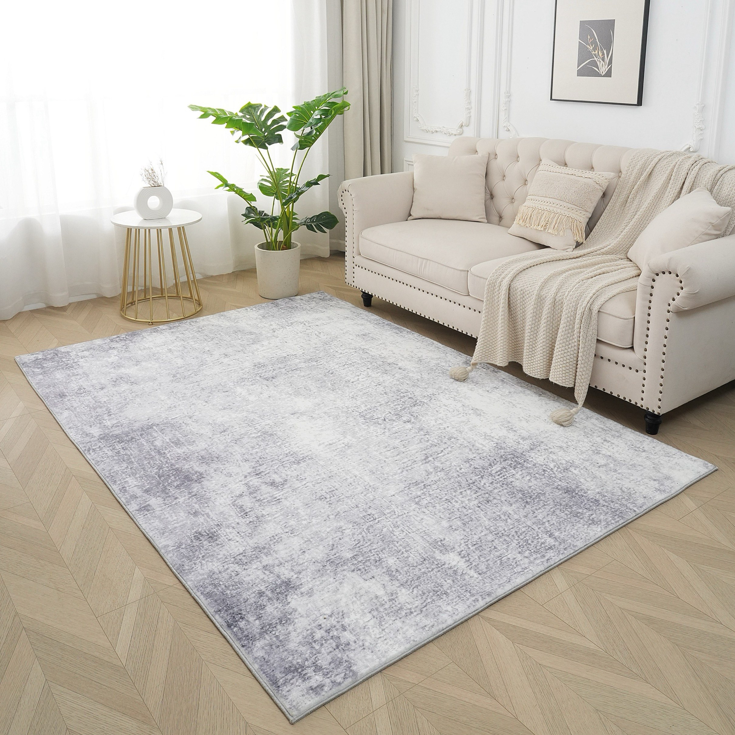 Bristol Feiro Printed Plush Fur Rug - 200x300 cm-hbxdecorandfurnishings-floorcoverings-rugs-image-1