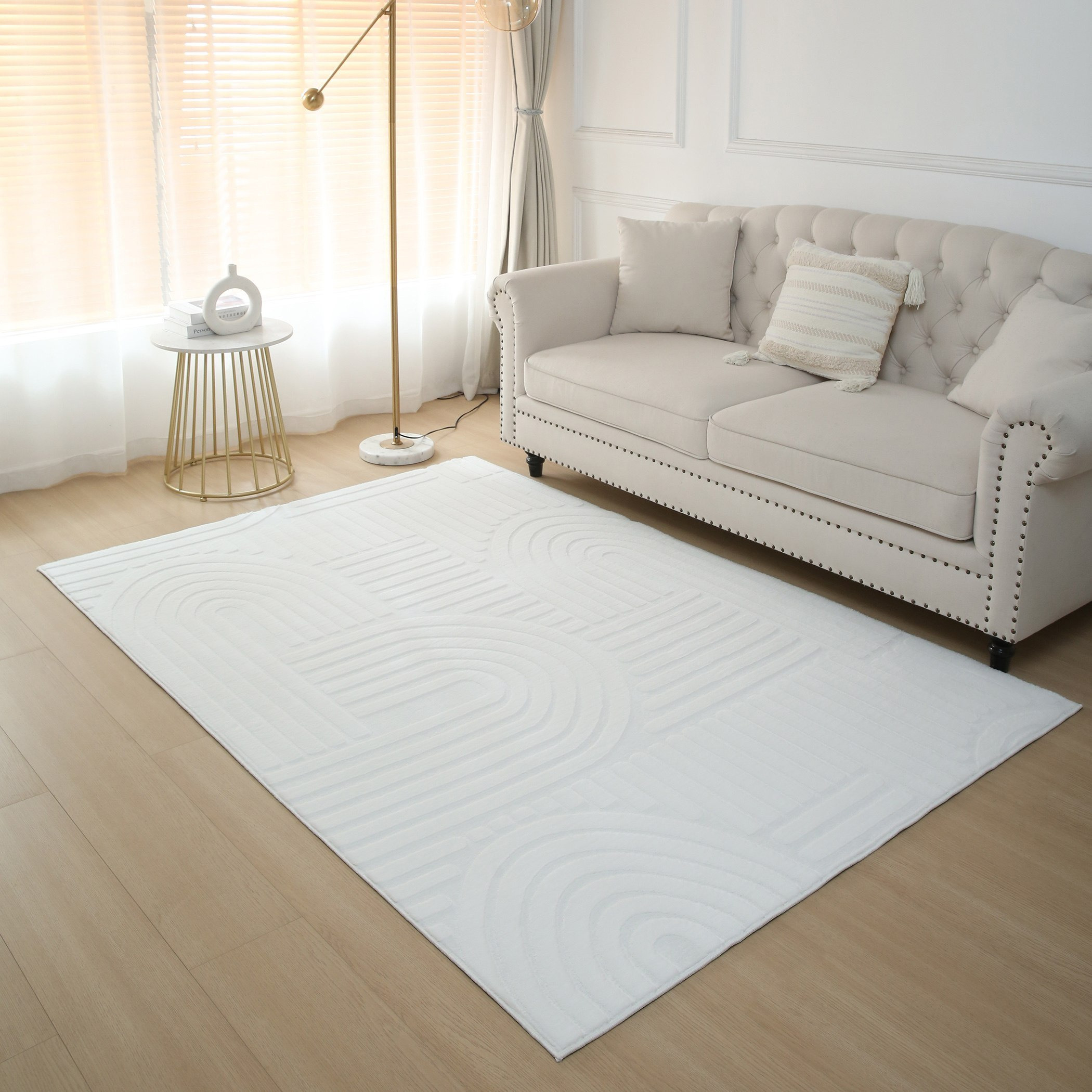 سجادة جاكار فرو أرنب بادين من زارا  - 200x300 سم-hbxdecorandfurnishings-floorcoverings-rugs-image-1