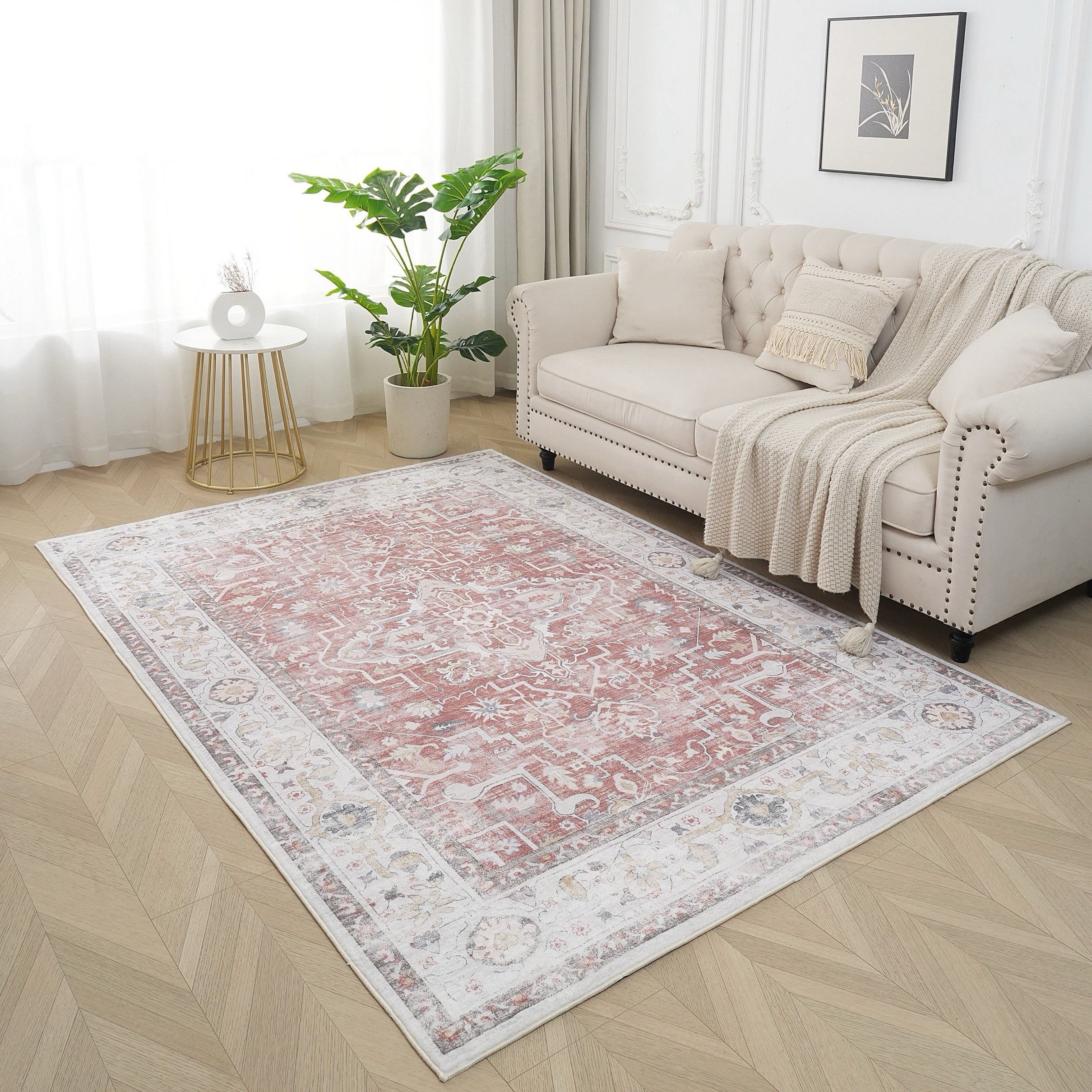 Milan Leyton Printed Plush Fur Rug - 200x300 cm-hbxdecorandfurnishings-floorcoverings-rugs-image-1