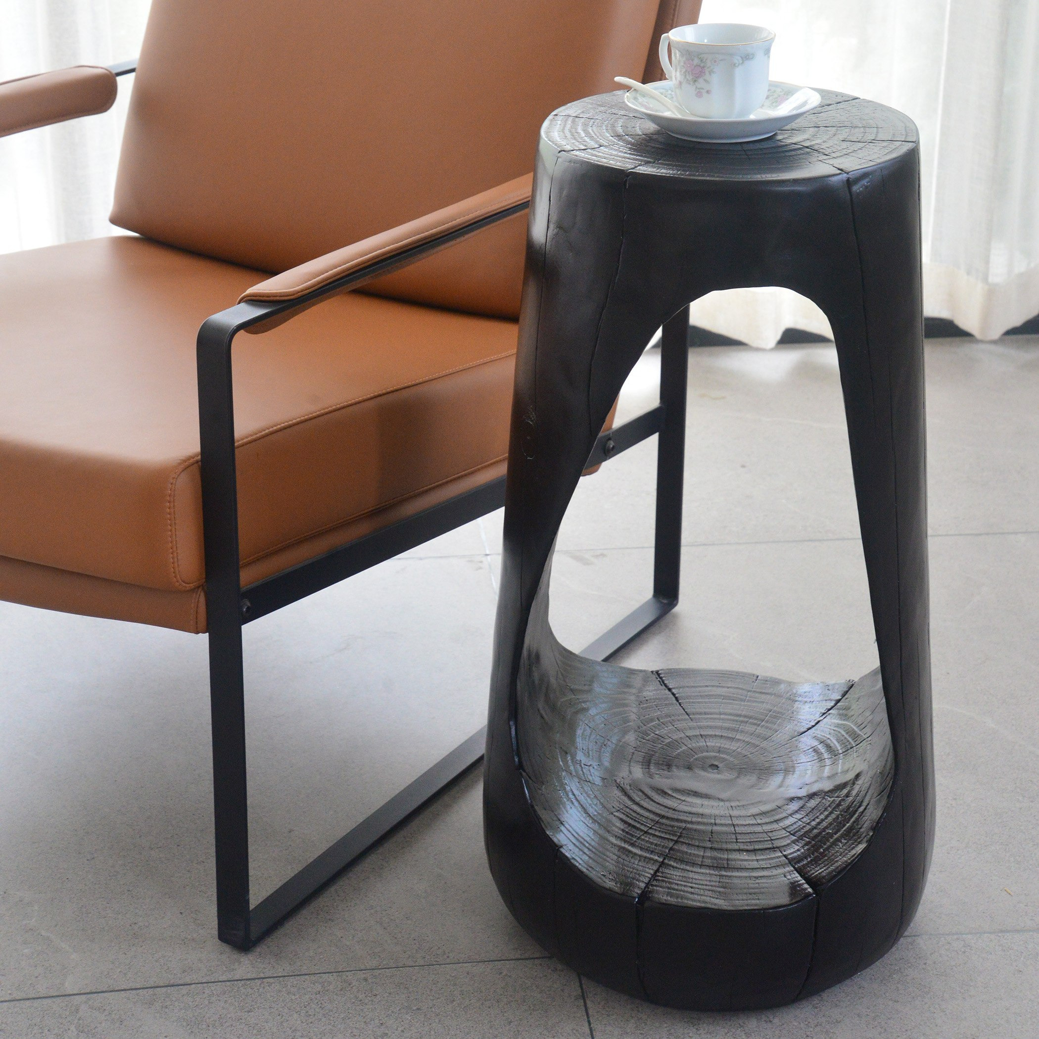 Duke Large Polyresin Accent Table-hbxfurniture-livingroom-endtables-image-1