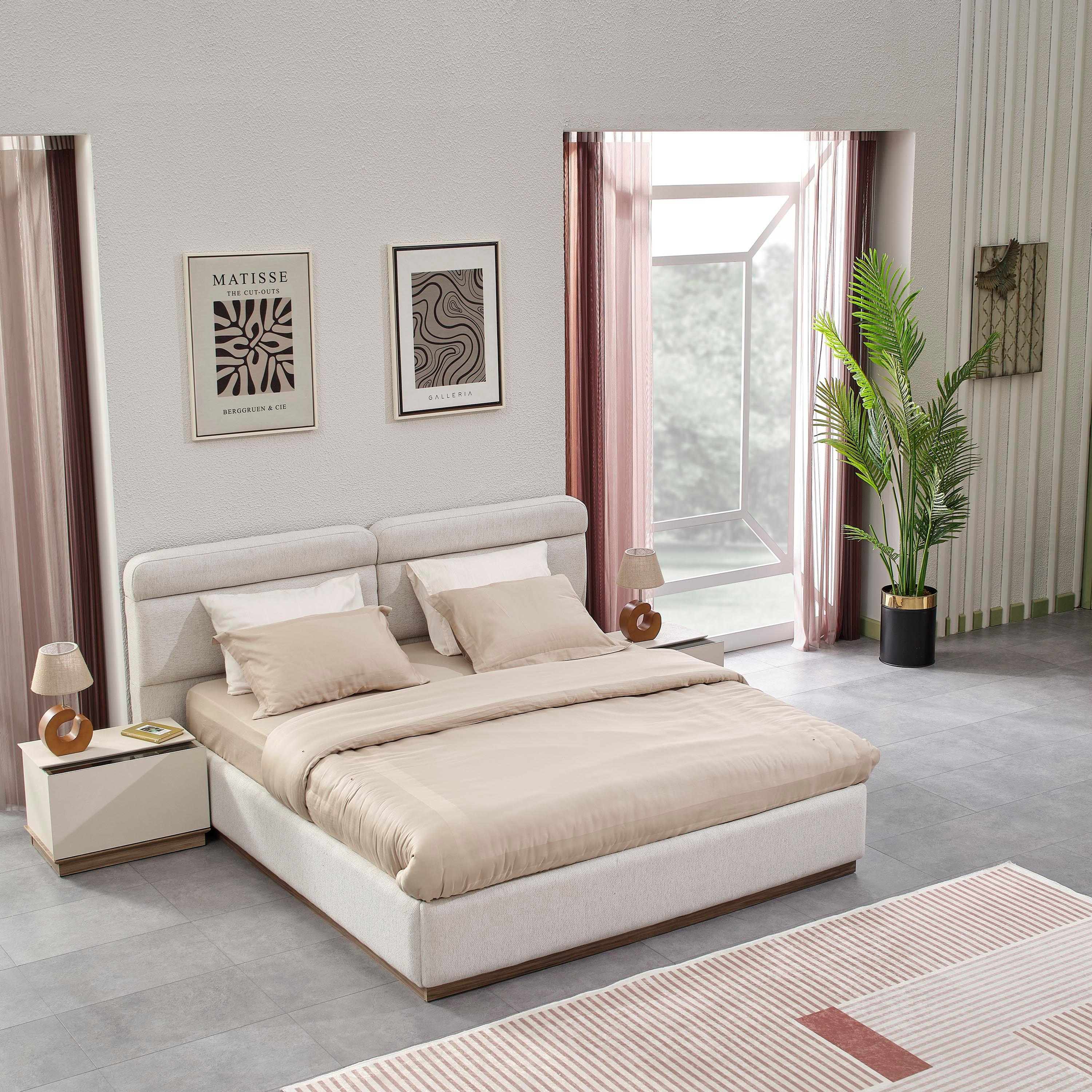 Leona 6-Piece King Bedroom Set - 180x200 cm-hbxbedroom-bedsandbedsets-bedroomsets-king-image-4