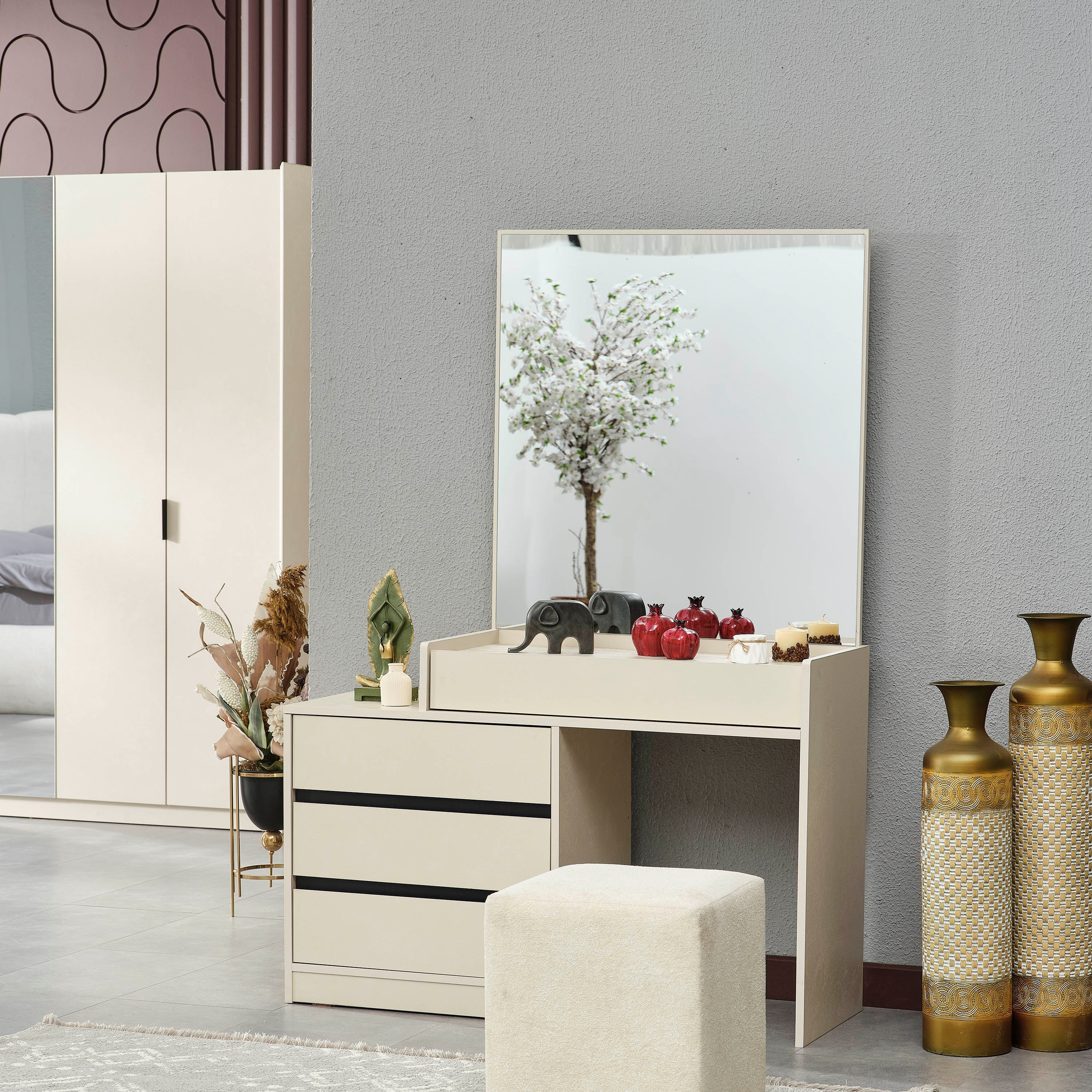 Melbourne 6-Piece King Bedroom Set - 180x200 cm-hbxbedroom-bedsandbedsets-bedroomsets-king-image-6