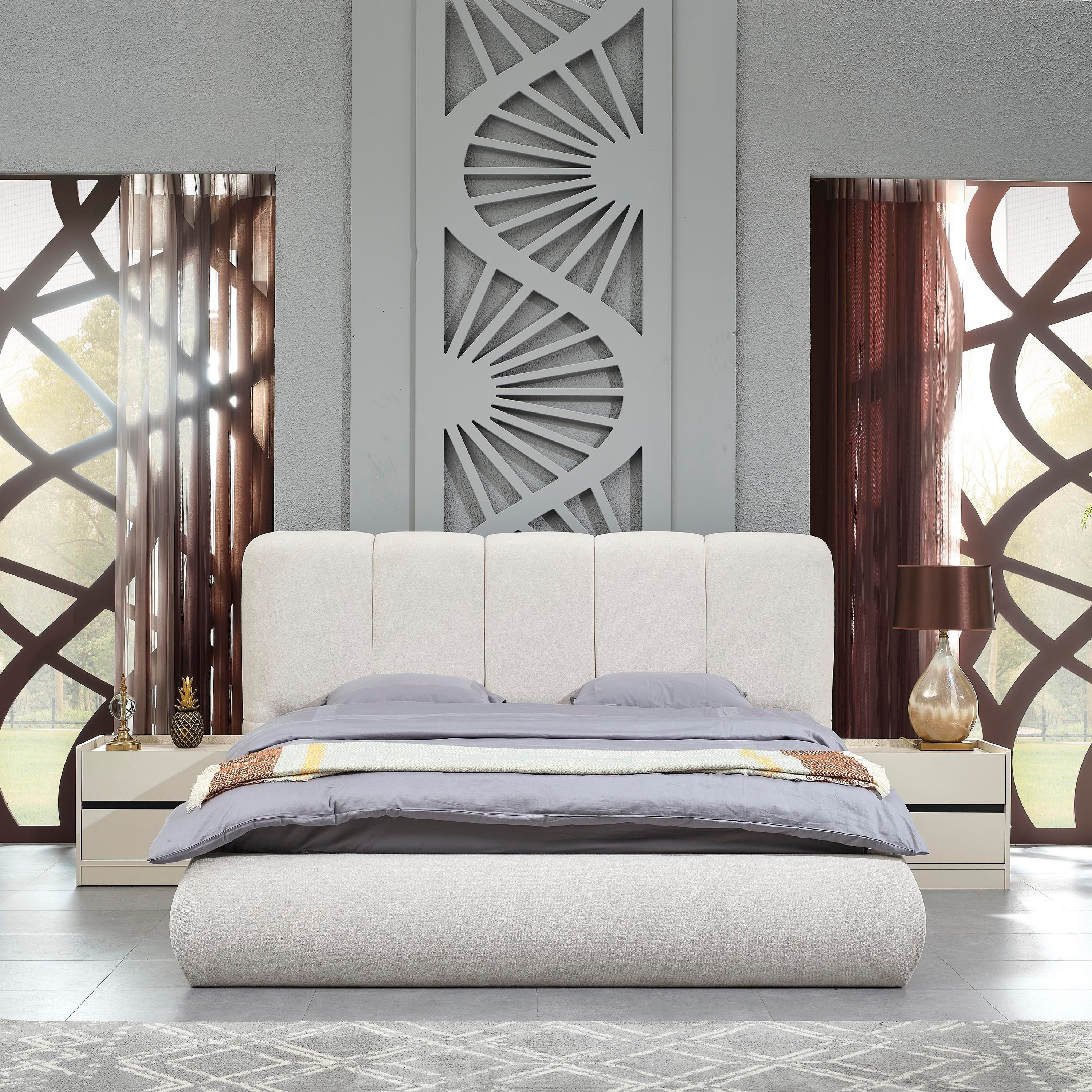 Melbourne 6-Piece King Bedroom Set - 180x200 cm-hbxbedroom-bedsandbedsets-bedroomsets-king-image-3