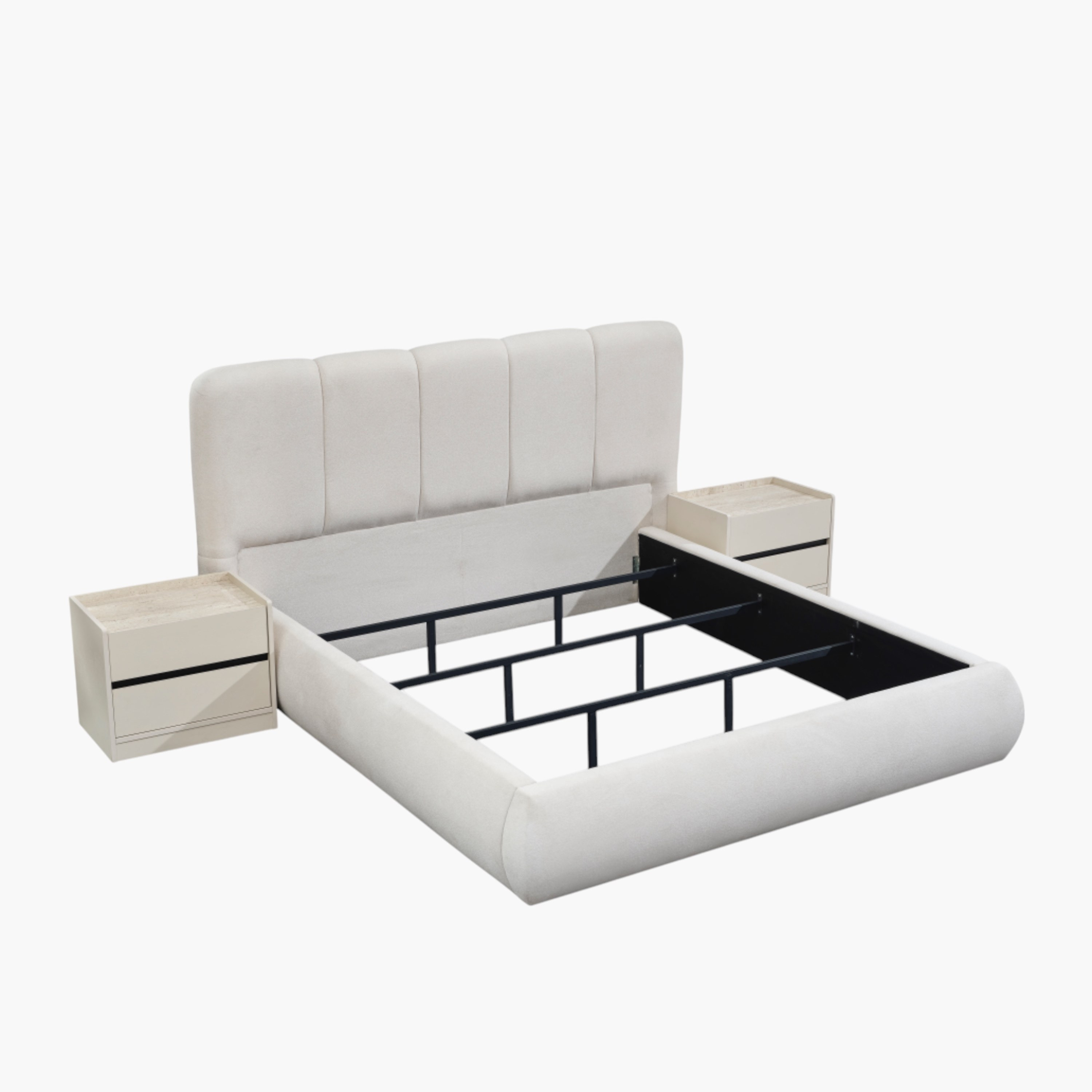 Melbourne 6-Piece King Bedroom Set - 180x200 cm-hbxbedroom-bedsandbedsets-bedroomsets-king-image-9