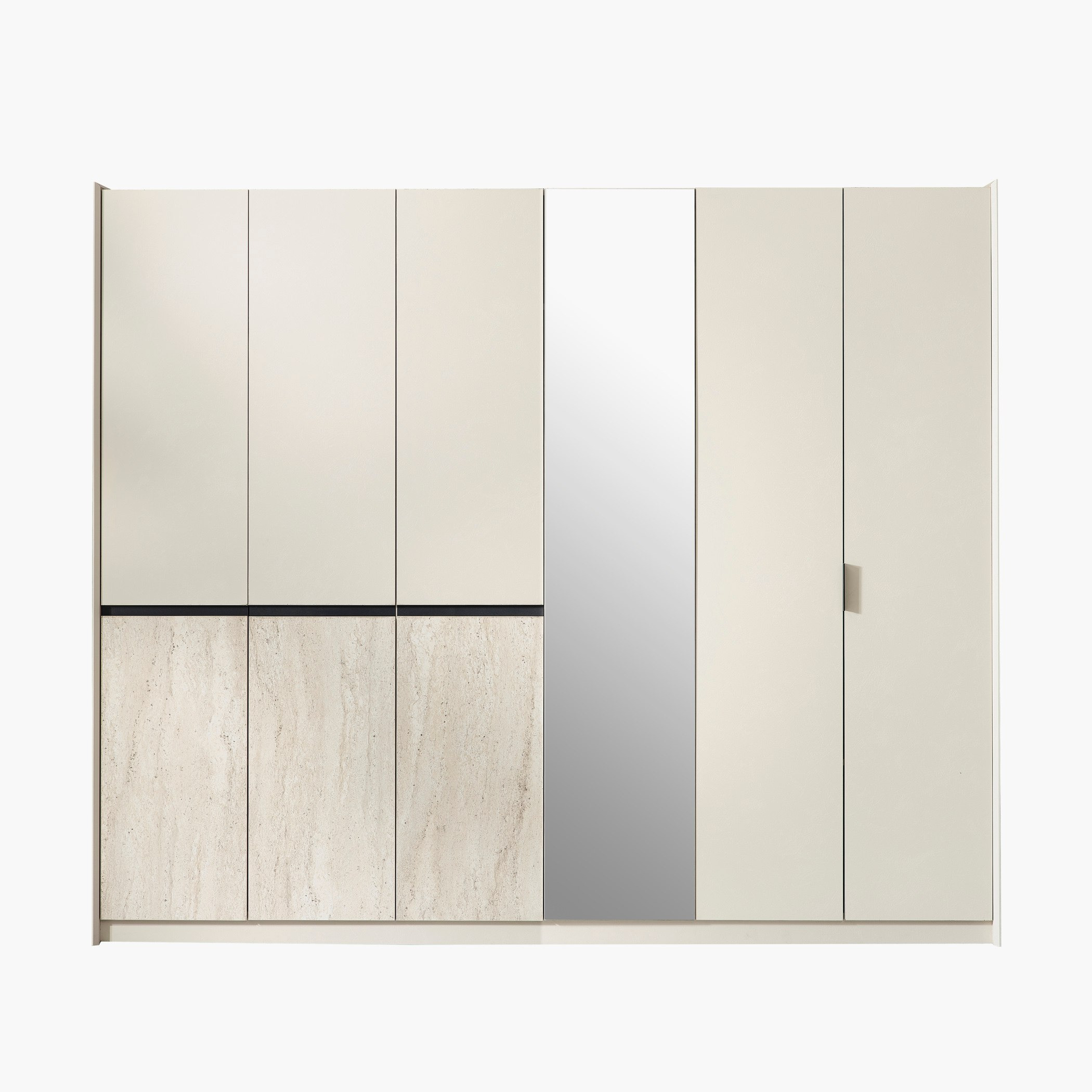 Melbourne 6-Door Wardrobe with Mirror-hbxfurniture-wardrobes-image-3