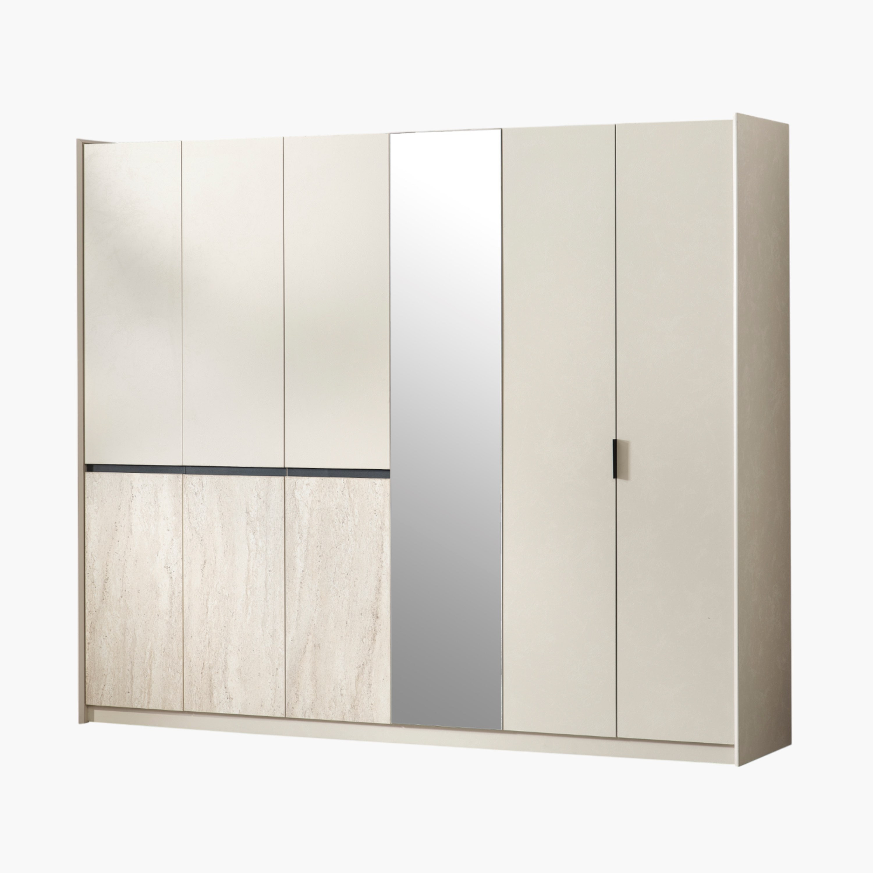 Melbourne 6-Door Wardrobe with Mirror-hbxfurniture-wardrobes-image-4