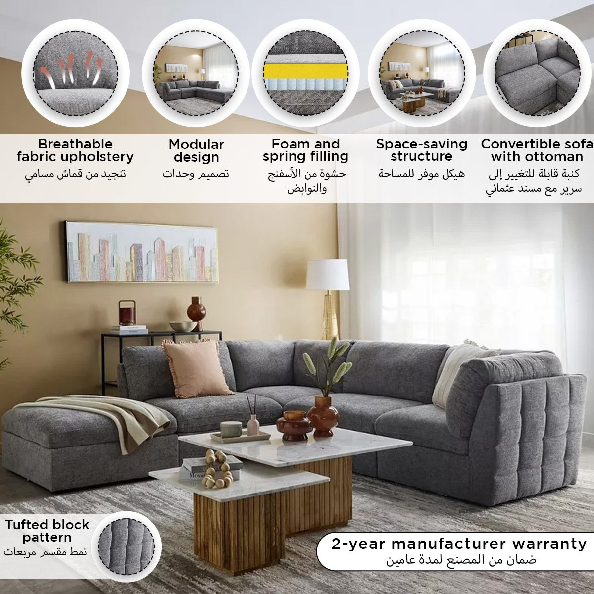 Franklin 5-Seater Fabric Sectional Corner Sofa-hbxlivingroom-sofasandarmchairs-cornersofas-image-18