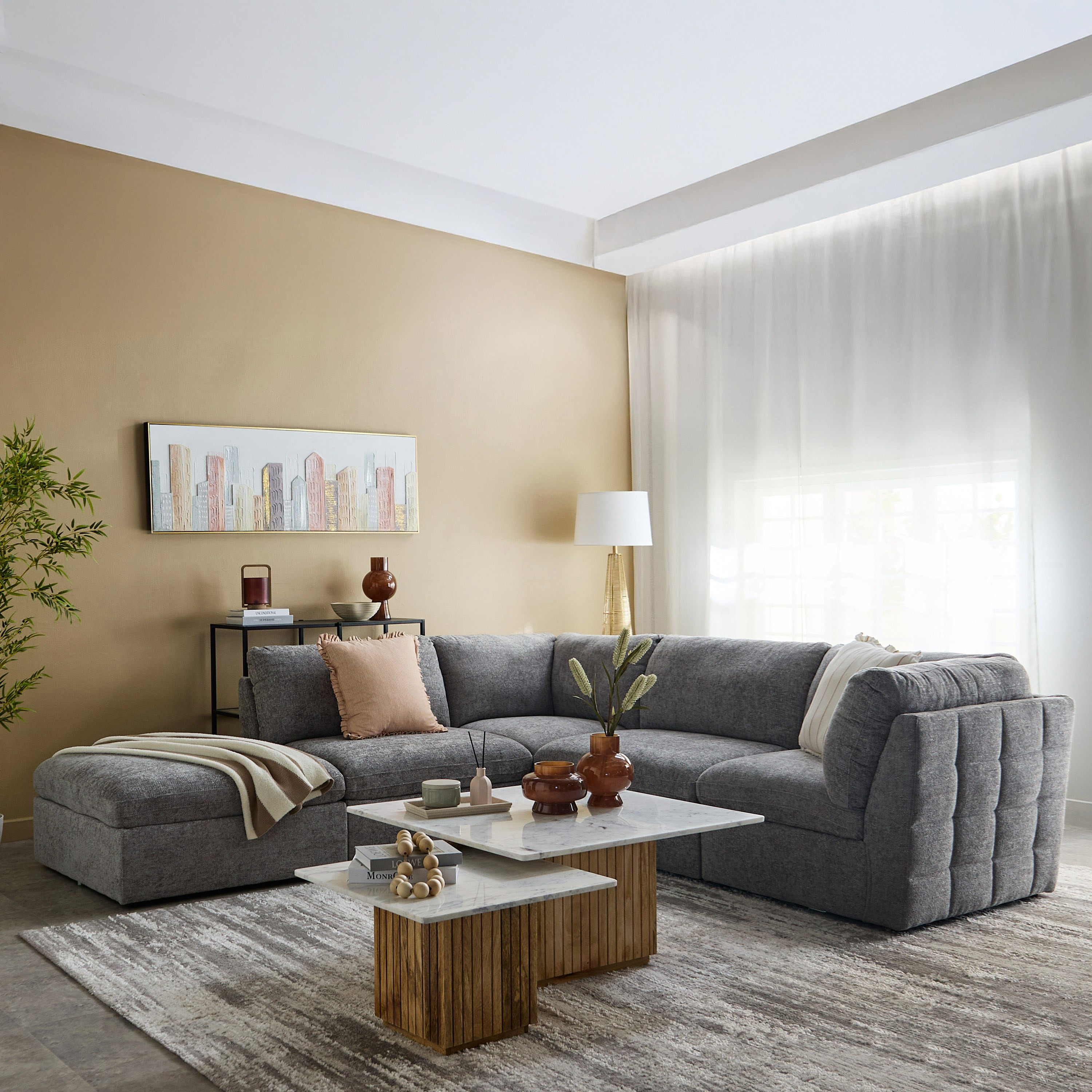 Franklin 5-Seater Fabric Sectional Corner Sofa-hbxlivingroom-sofasandarmchairs-cornersofas-image-3