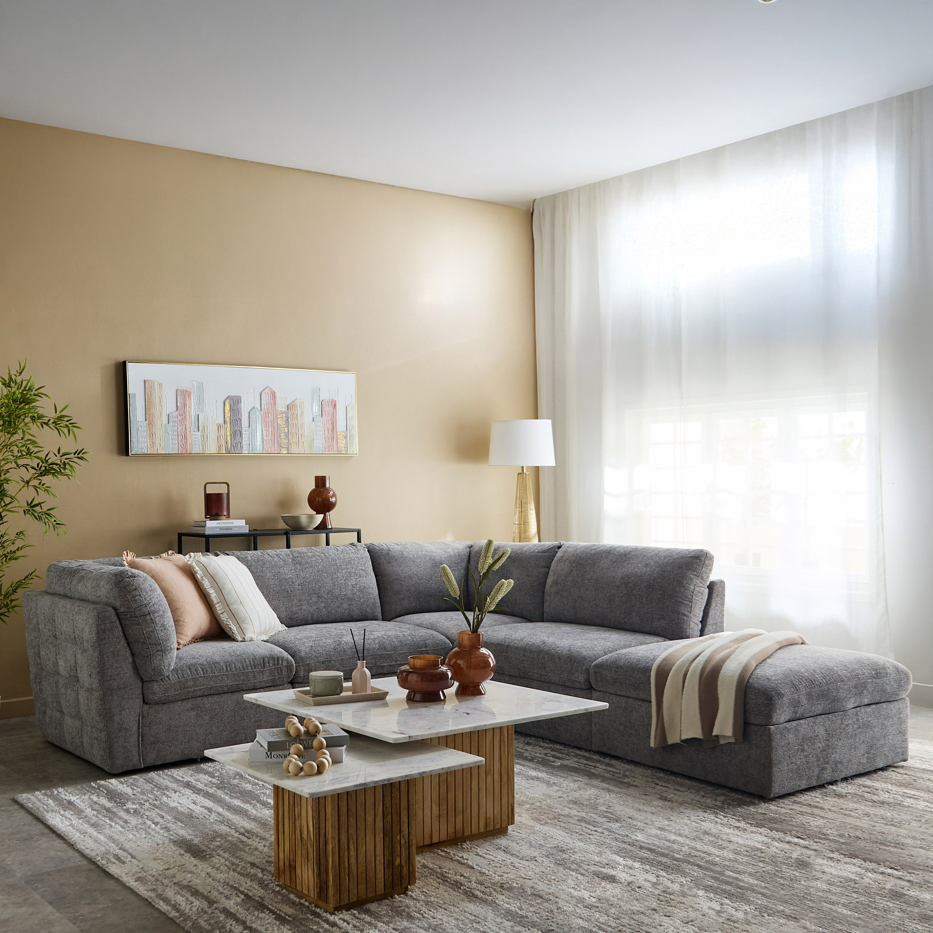 Franklin 5-Seater Fabric Sectional Corner Sofa-hbxlivingroom-sofasandarmchairs-cornersofas-image-4