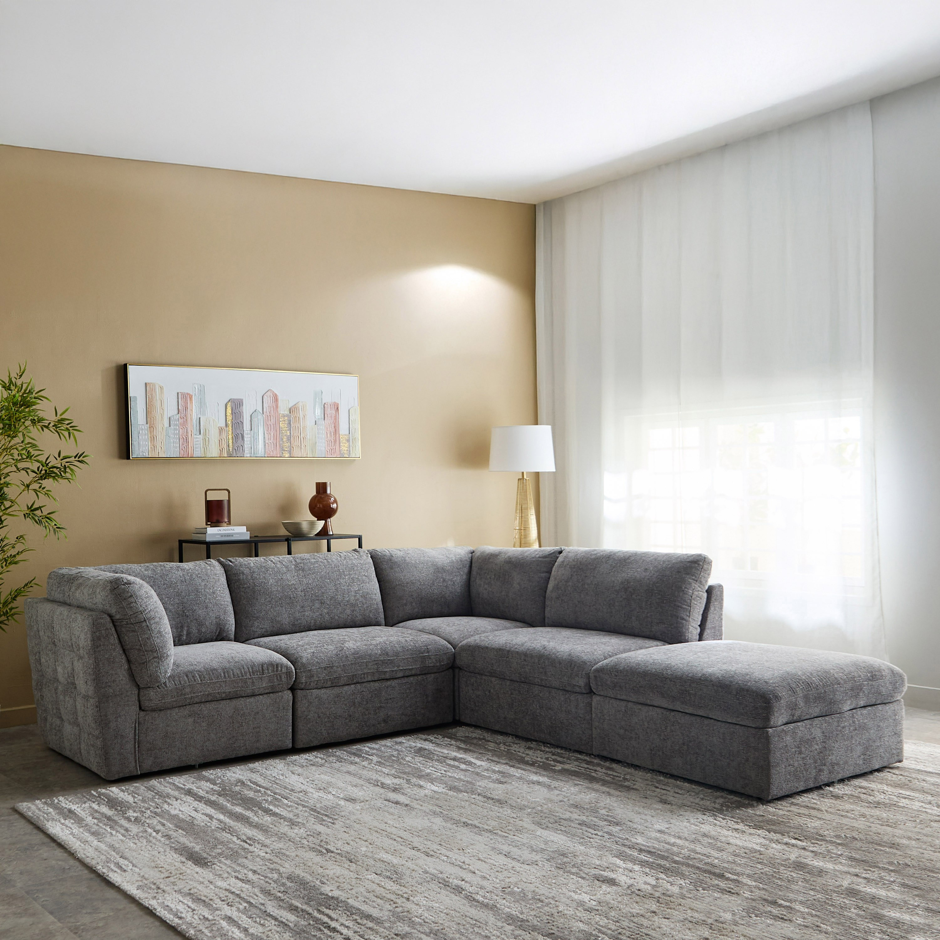 Franklin 5-Seater Fabric Sectional Corner Sofa-hbxlivingroom-sofasandarmchairs-cornersofas-image-5