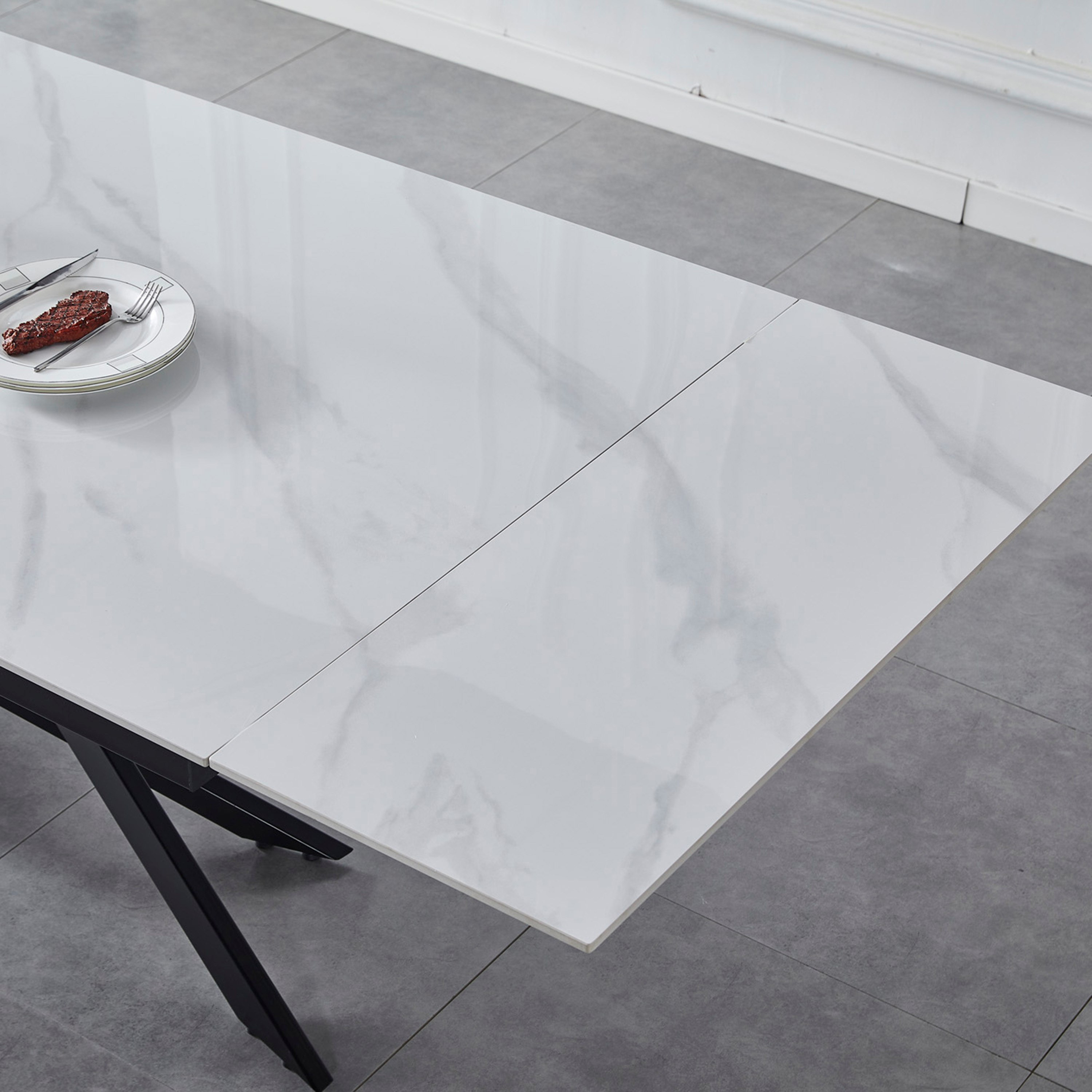 Durian 8-10 Seater Sintered Stone Extendable Dining Table-hbxfurniture-diningtablesandsets-diningtables-tenseater-image-4