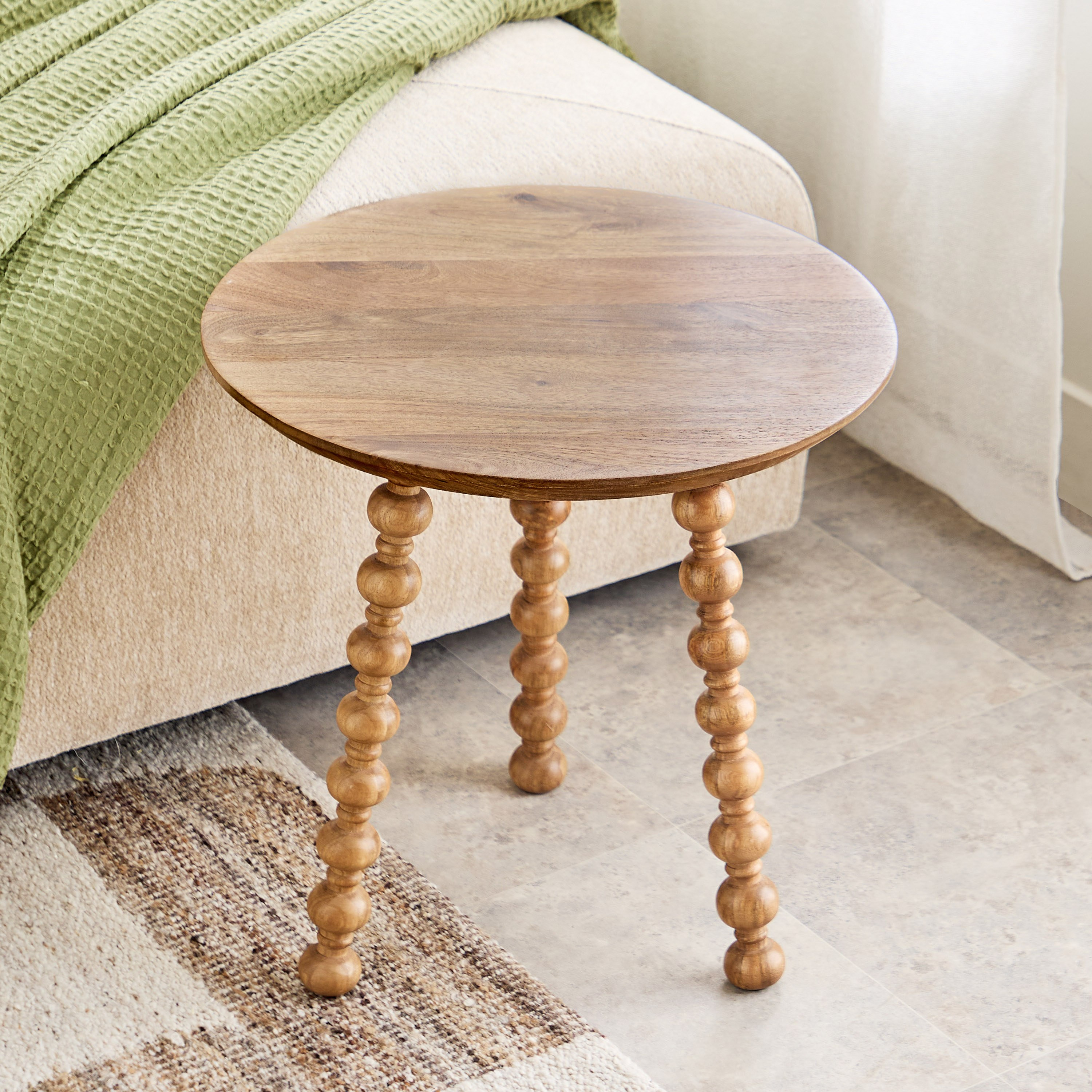 Vendra Knot Solid Wood Round End Table-hbxfurniture-livingroom-endtables-image-2