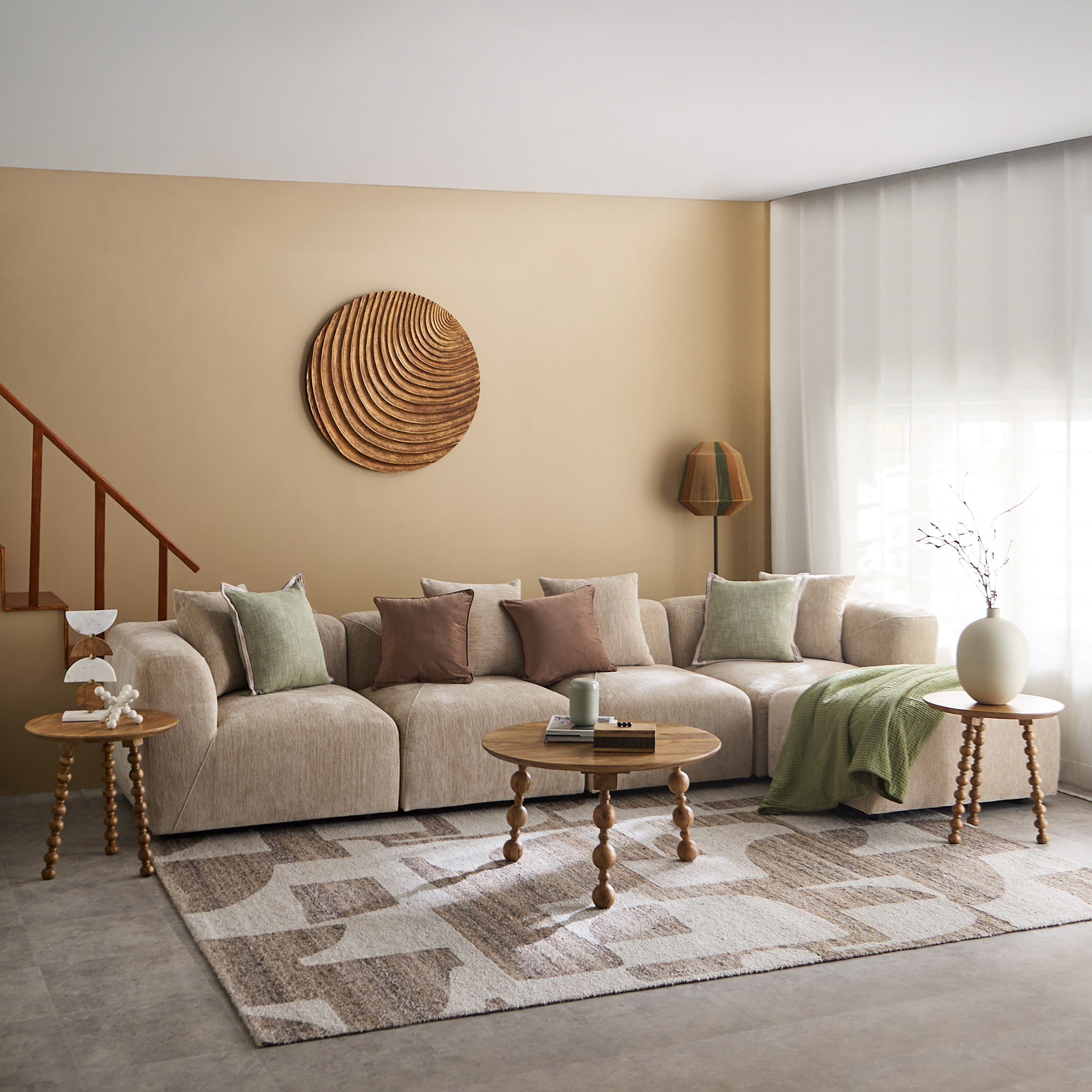 Vendra Knot Solid Wood Round End Table-hbxfurniture-livingroom-endtables-image-5