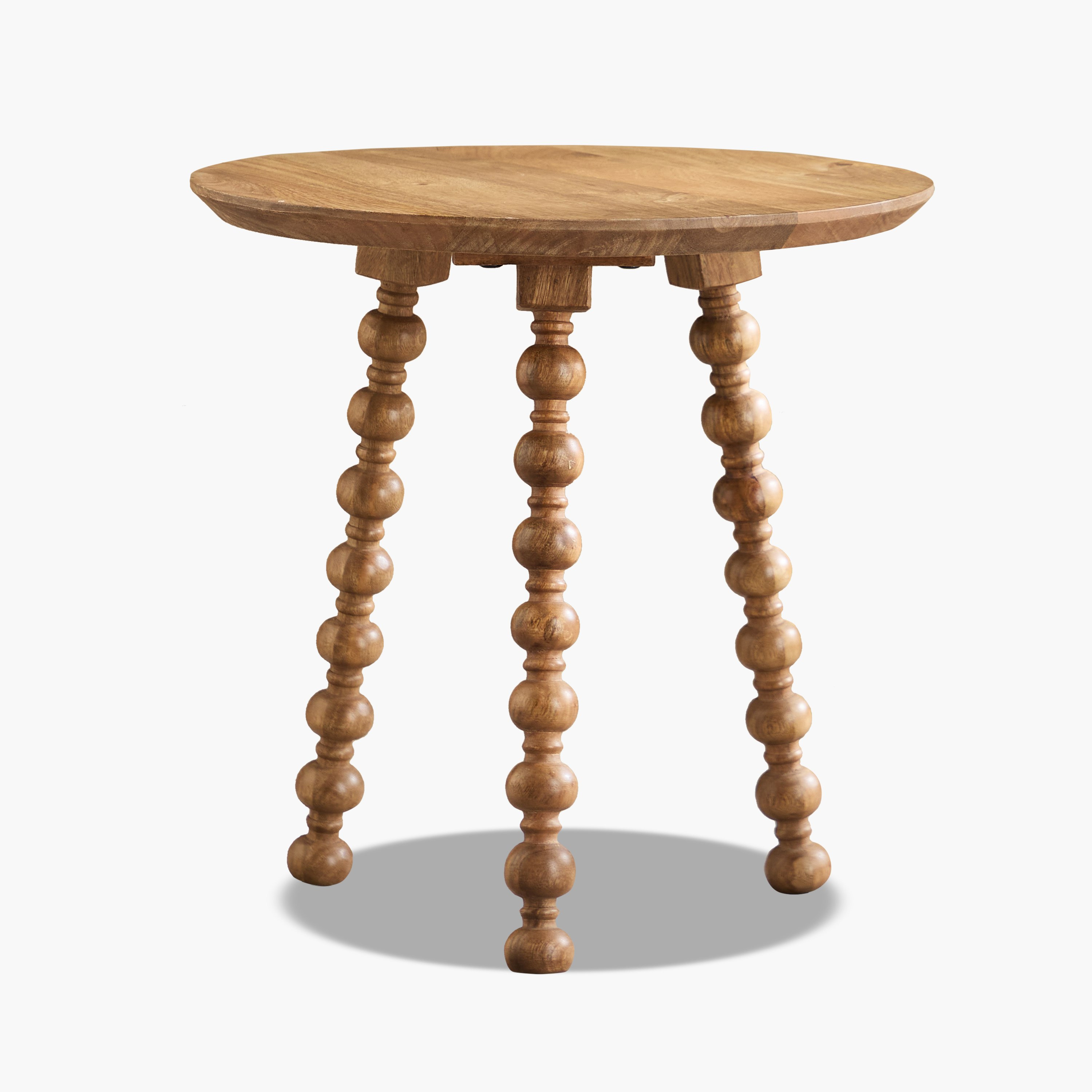 Vendra Knot Solid Wood Round End Table-hbxfurniture-livingroom-endtables-image-6