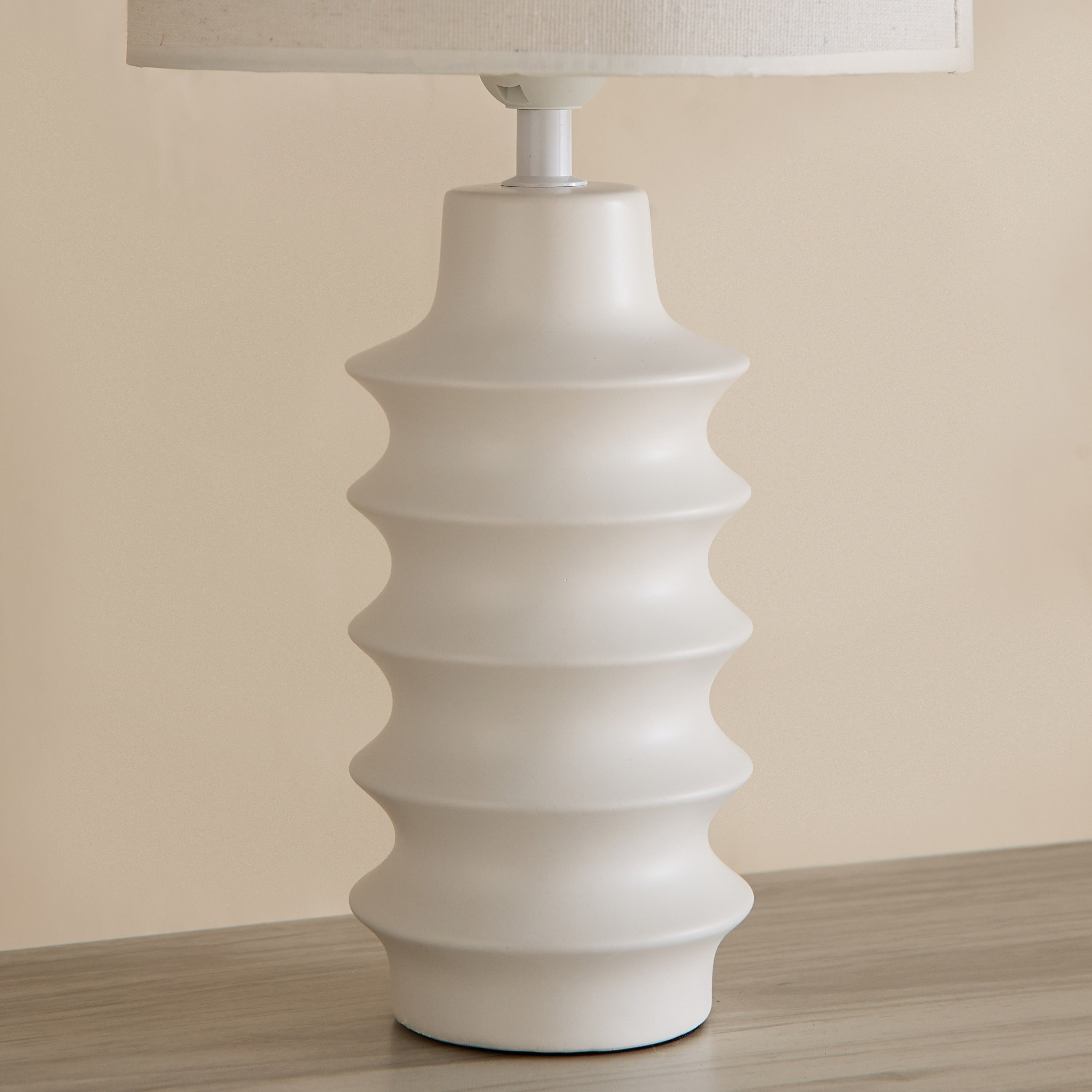 Alecs Ceramic Table Lamp with Fabric Shade - 23x23x44 cm-PROMO_HB_AE_B1G1_250925-image-3