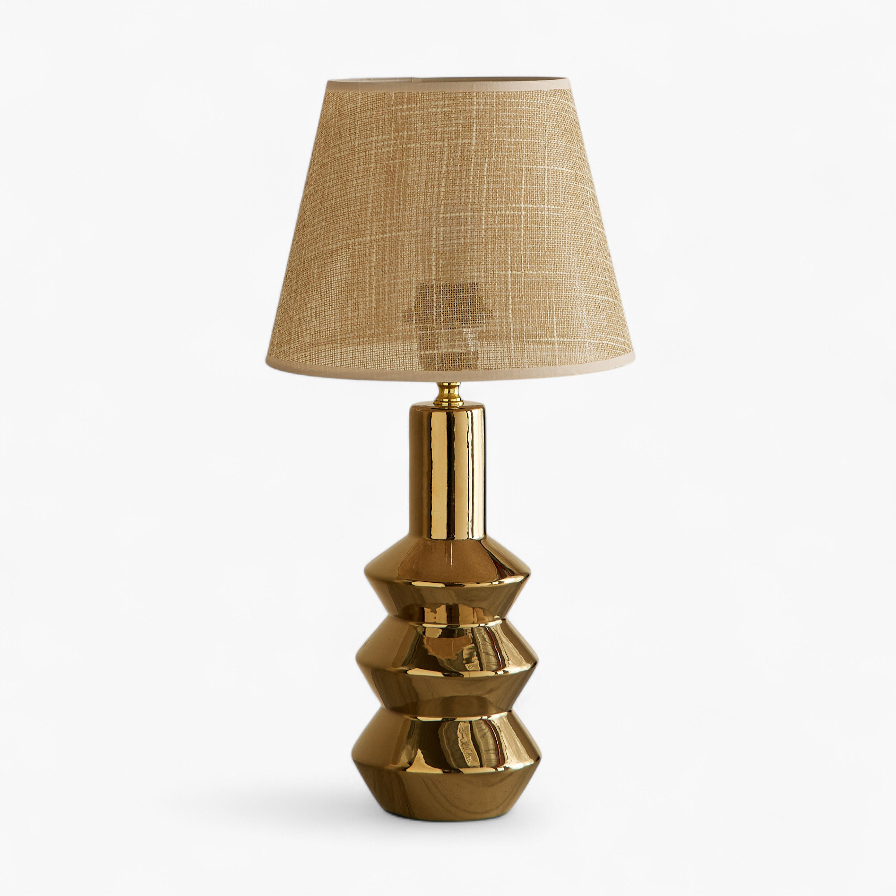 مصباح طاولة سيراميك بغطاء قماش من أليكس - 23x23x46 سم-hbxbedroom-lighting-tablelamps-image-5