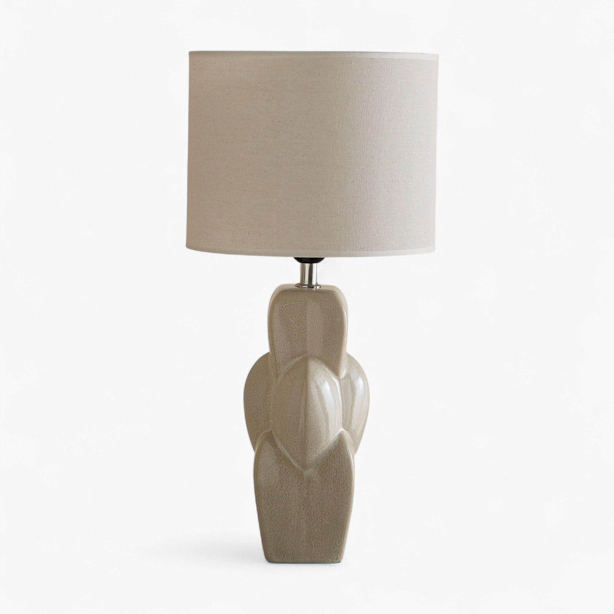 مصباح طاولة سيراميك بغطاء قماشي من أليكس - 23x23x45.5 سم-hbxbedroom-lighting-tablelamps-image-5