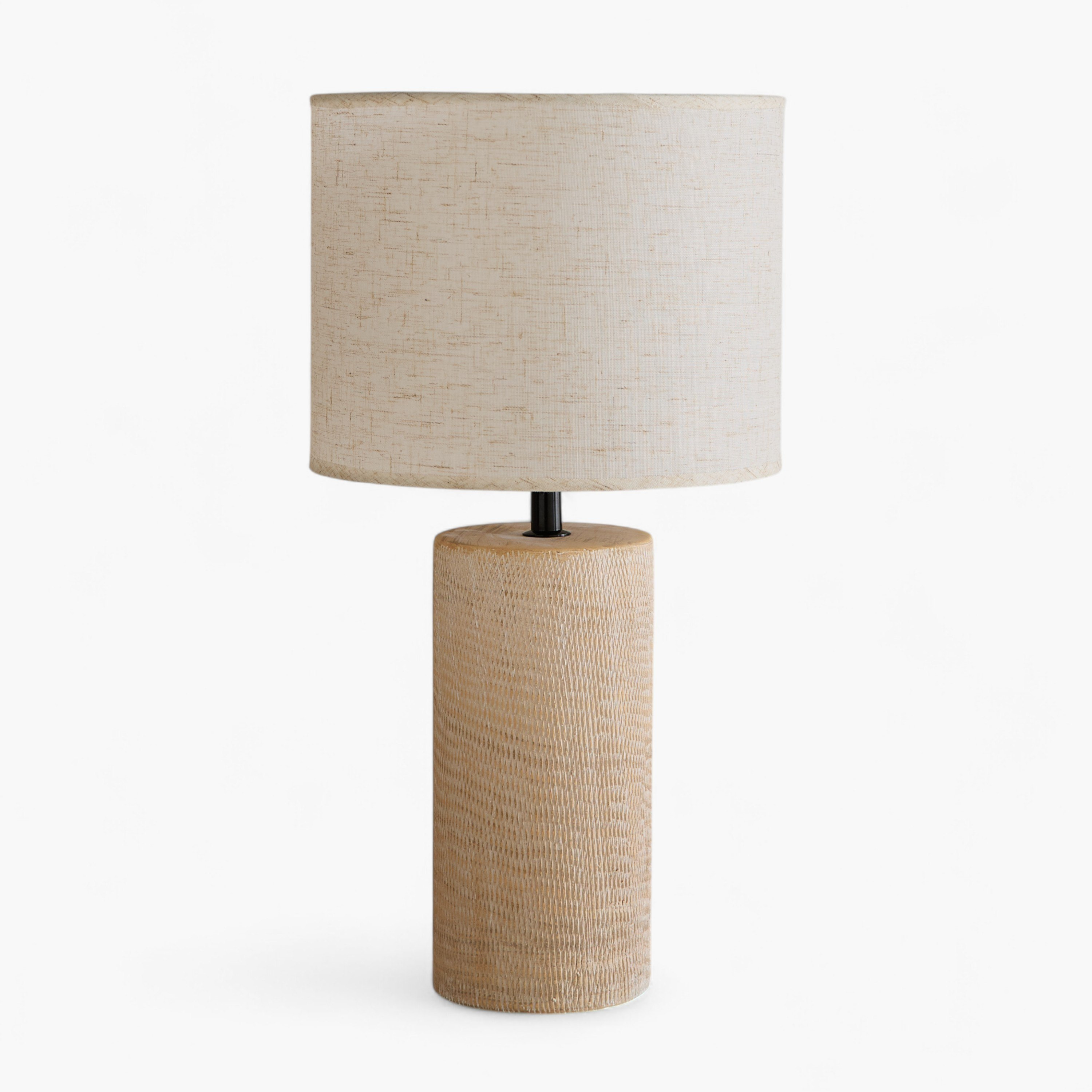 مصباح طاولة سيراميك بغطاء قماشي من أليكس - 23x23x44 سم-hbxbedroom-lighting-tablelamps-image-5