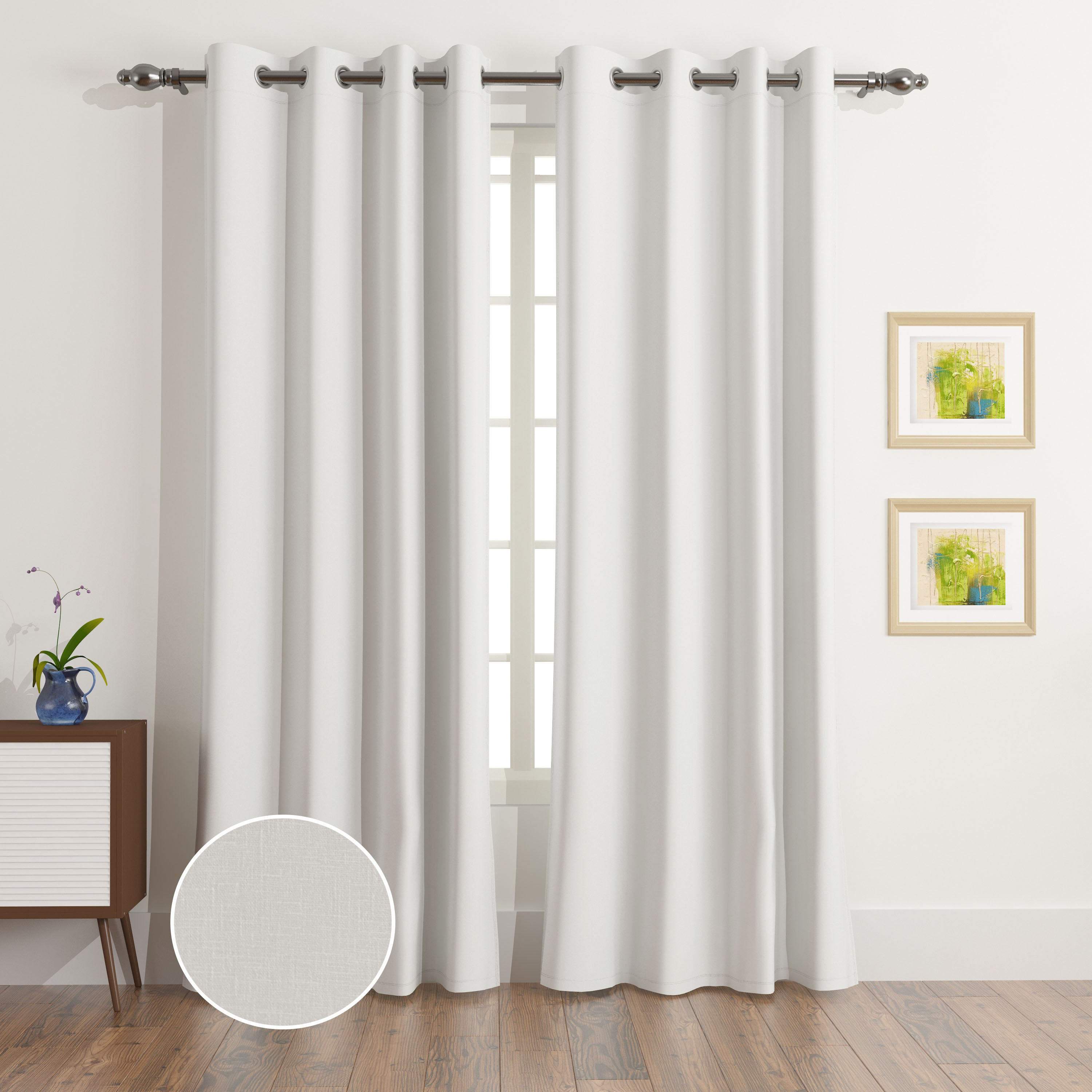 Lucas Glade 2-Piece Jacquard Blackout Curtain Set - 135x240 cm-hbxhomeware-hbxdecorandfurnishings-image-1