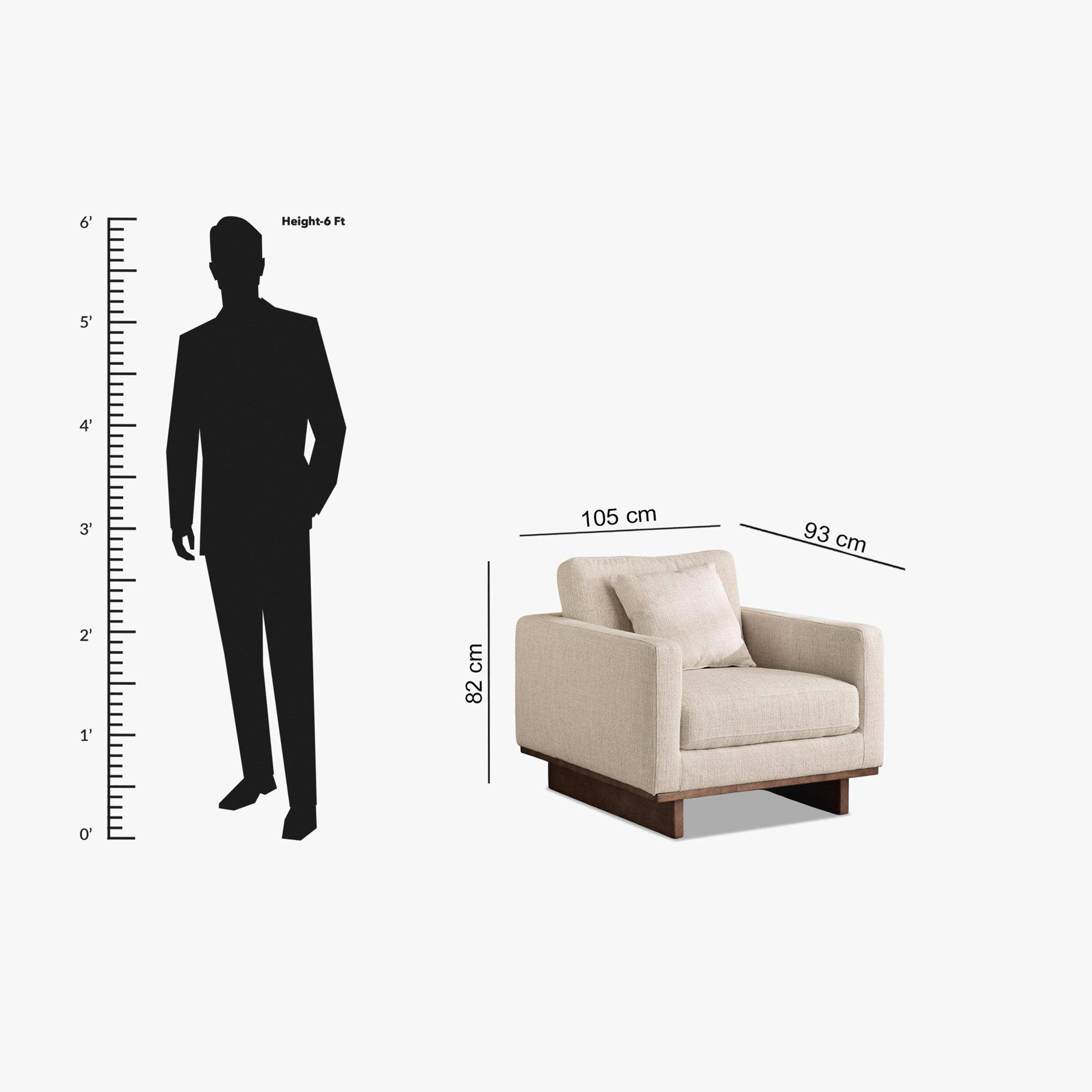 كرسي قماش بمساند ذراعين مع وسادة من مونزا-hbxlivingroom-sofasandarmchairs-sofas-image-11