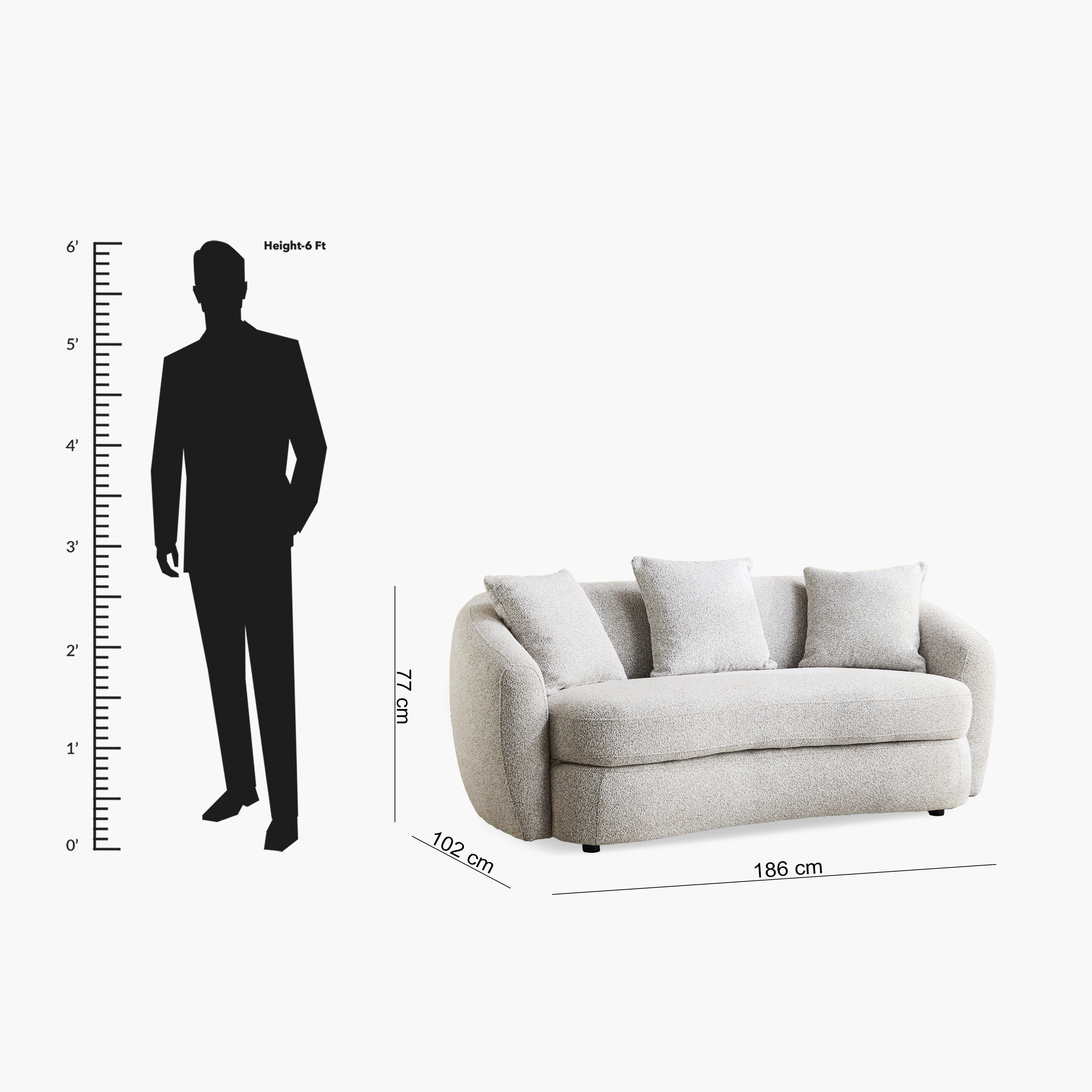 Genoa 2-Seater Fabric Sofa with 3 Cushions-hbxlivingroom-sofasandarmchairs-sofas-image-11