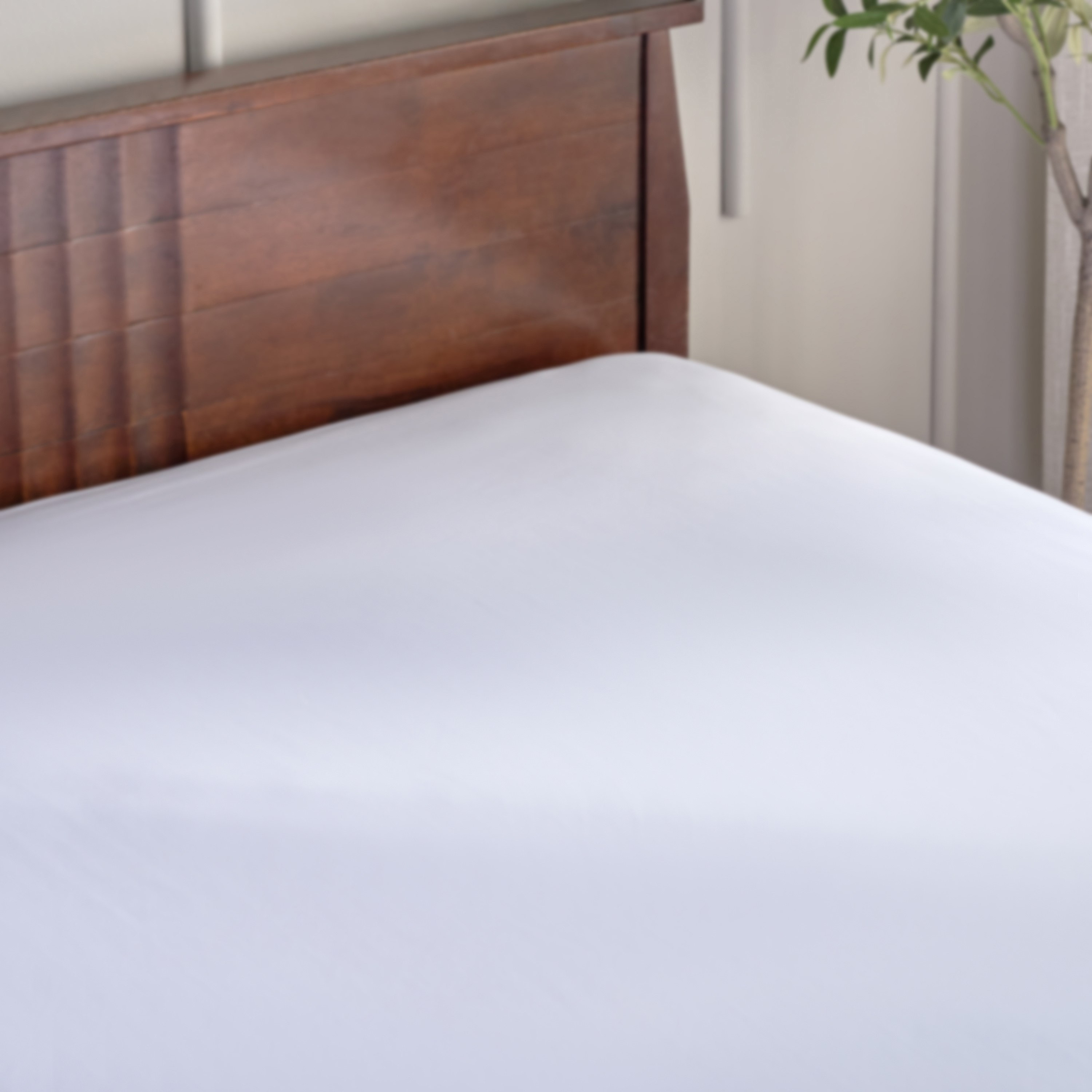 White Haven Pori 220 Thread Count Sateen Cotton Queen Fitted Sheet - 150x200+40 cm-hbxhomeware-hbxbedroom-image-3