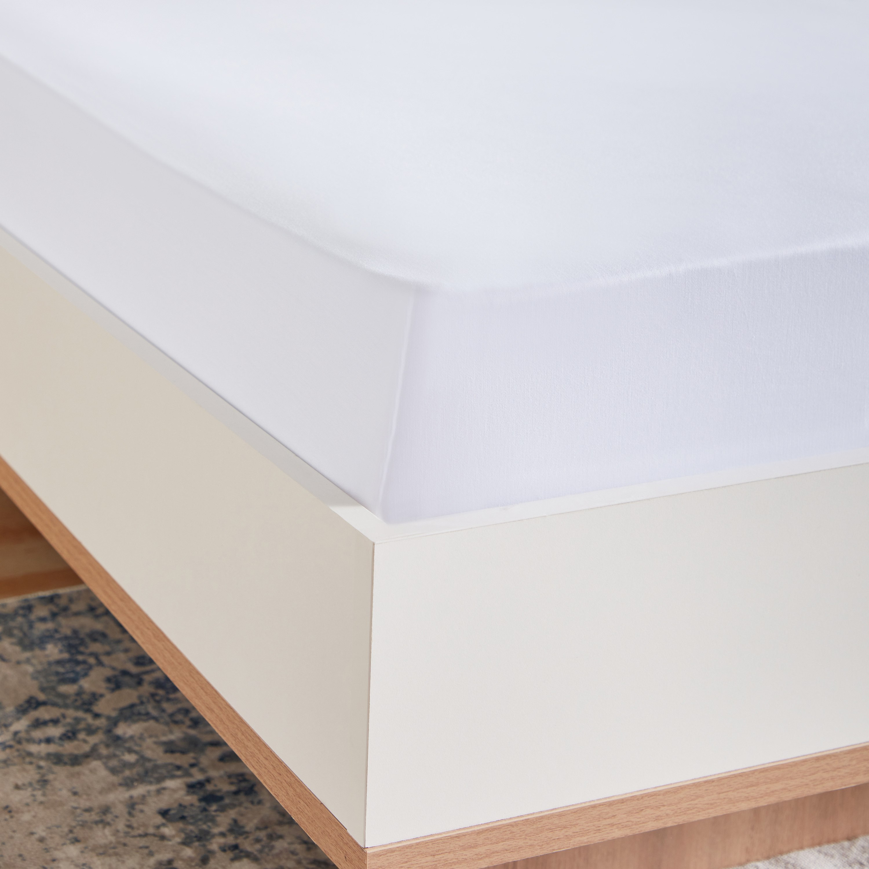 White Haven Pori 220 Thread Count Sateen Cotton King Fitted Sheet - 180x200+40 cm-hbxhomeware-hbxbedroom-image-4