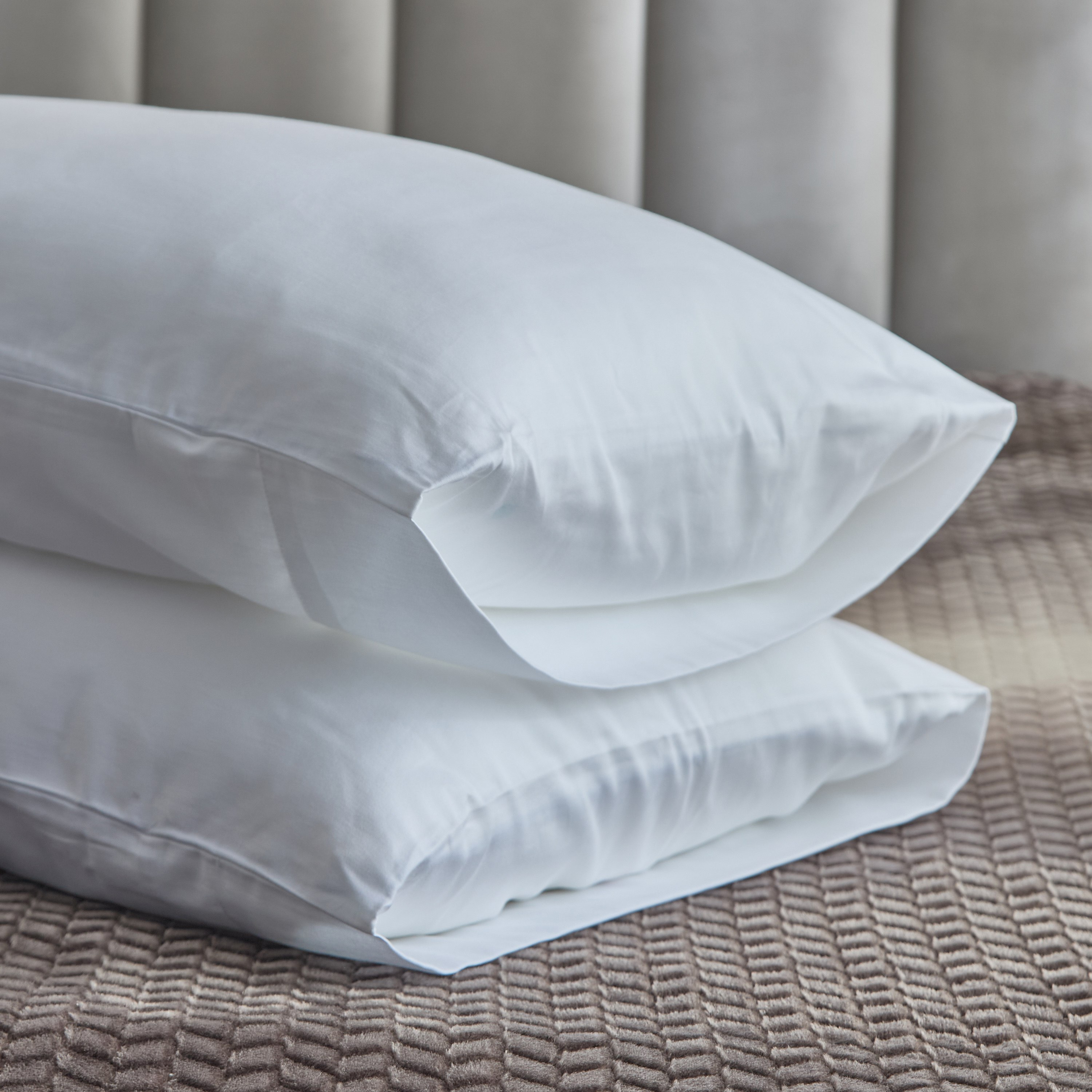 White Haven Pori 220 Thread Count 2-Piece Satin Cotton Pillow Cover Set - 50x75 cm-hbxhomeware-hbxbedroom-image-5