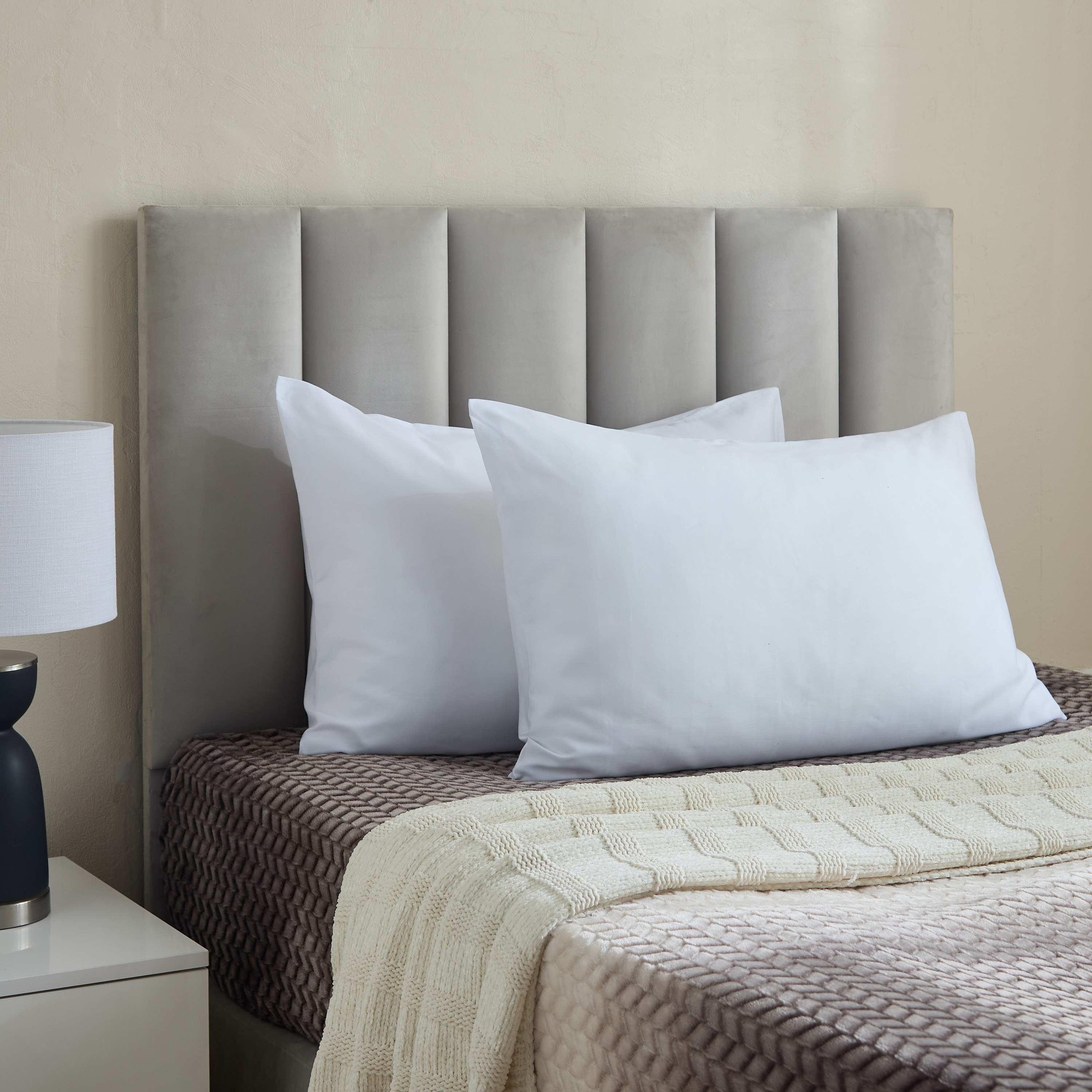 White Haven Pori 220 Thread Count 2-Piece Satin Cotton Pillow Cover Set - 50x75 cm-hbxhomeware-hbxbedroom-image-6