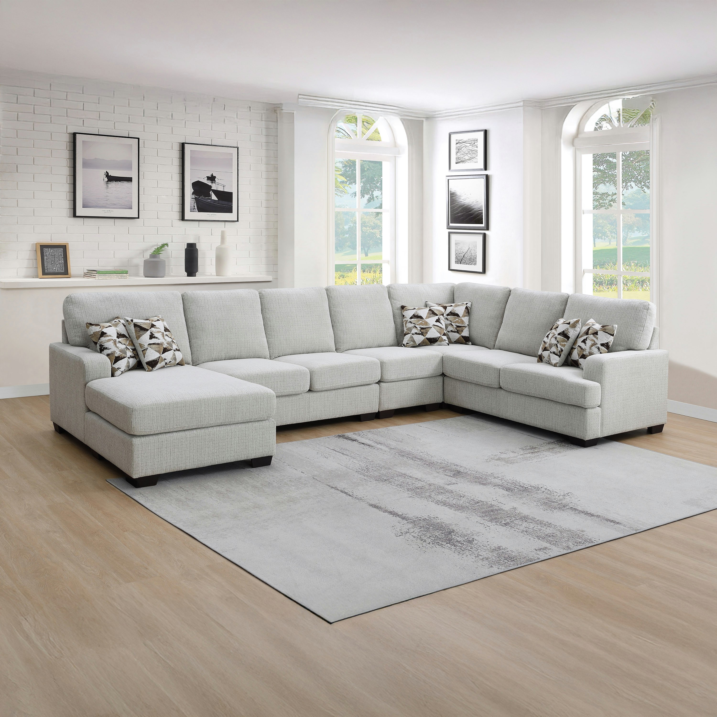 كنبة ركنية يسار قماش 7 مقاعد مع 6 وسائد من هامبشاير-hbxlivingroom-sofasandarmchairs-modularsofas-image-1