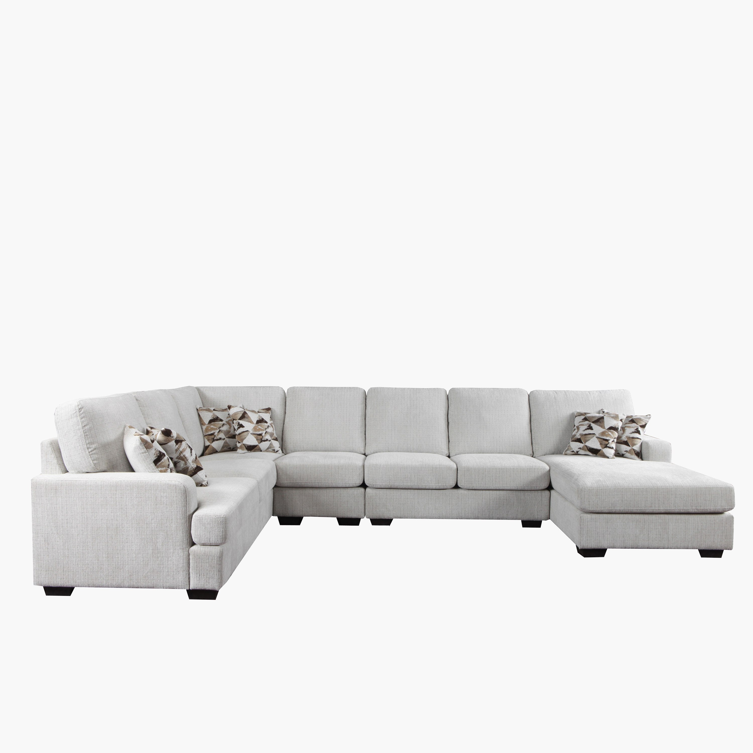 Hampshire 7-Seater Right Sectional Fabric Sofa with 6 Cushions-hbxlivingroom-sofasandarmchairs-modularsofas-image-2